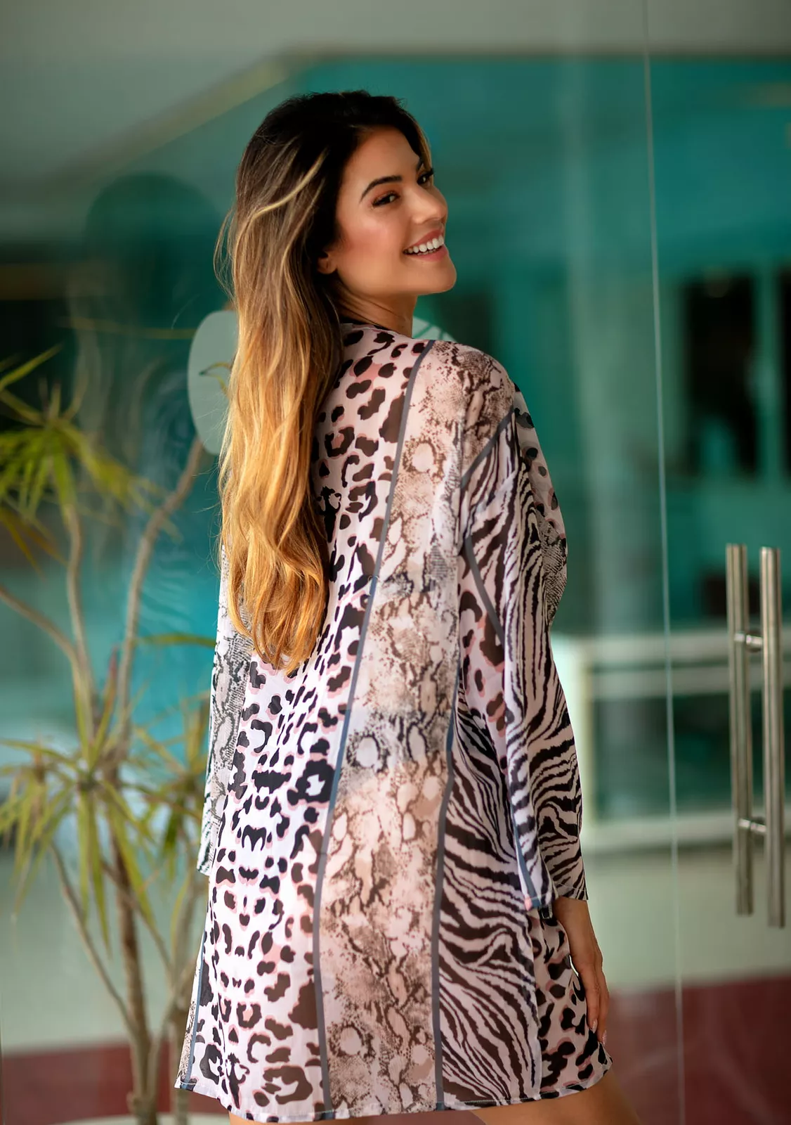 Туника с хищным принтом