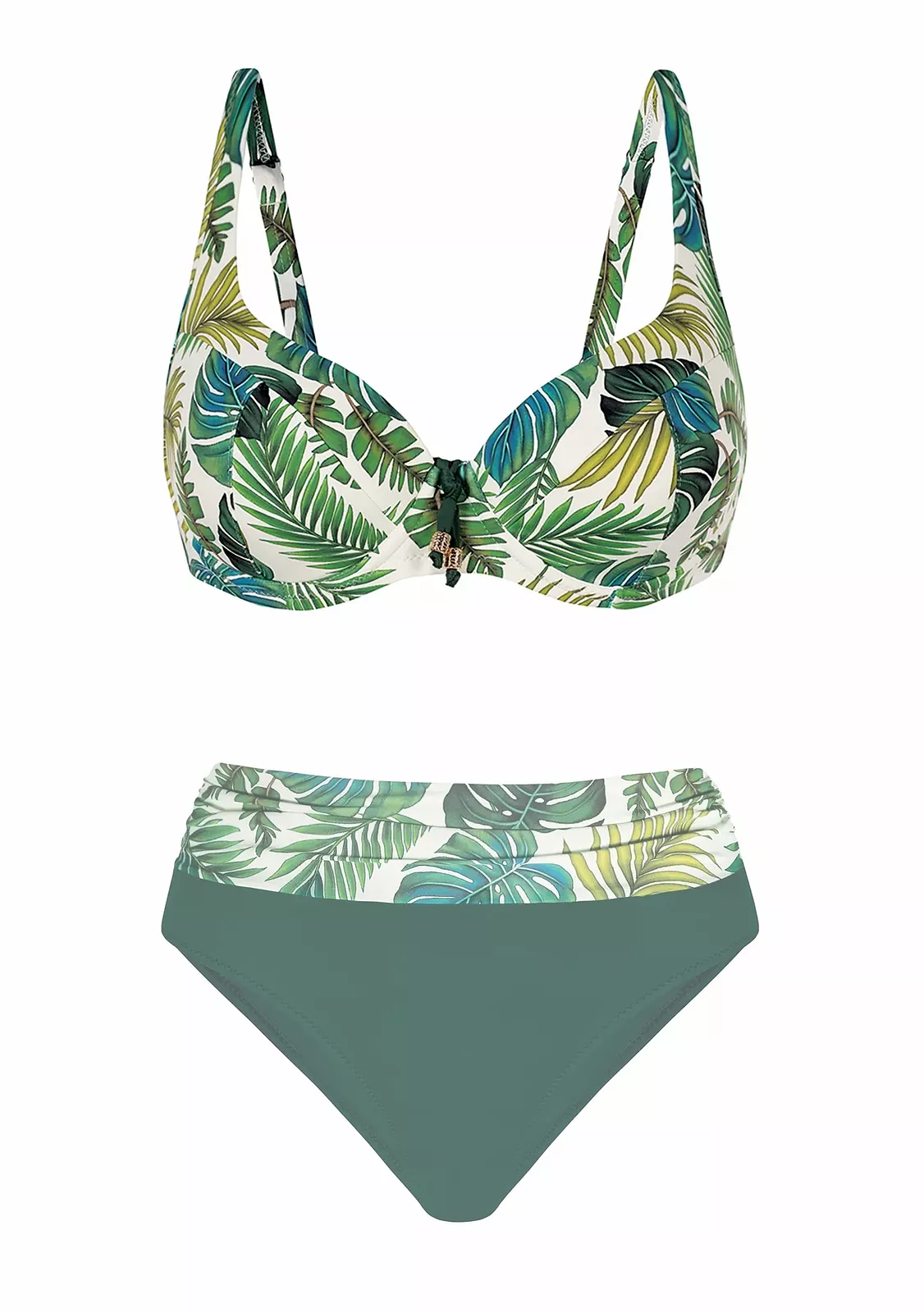 Купальник раздельный, серия Tropical Feba collection Monstera