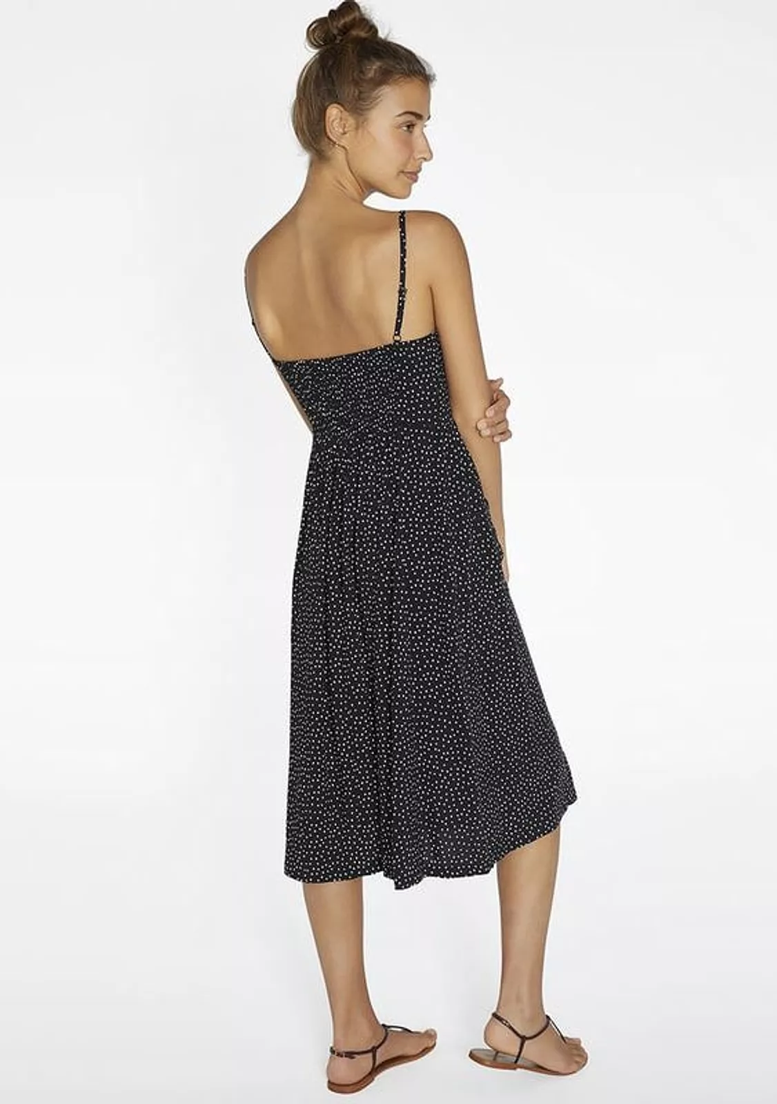 Сарафан на бретелях, negro