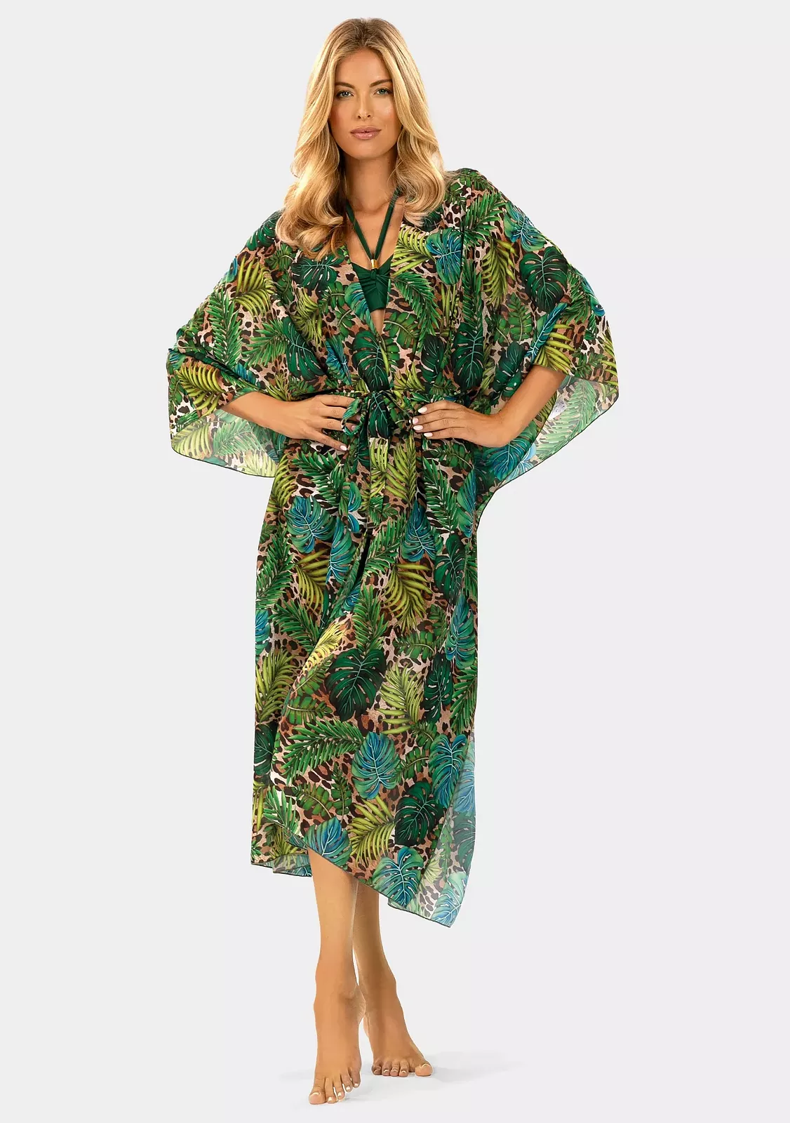 Кимоно пляжное, серия Jungle F219/908/25