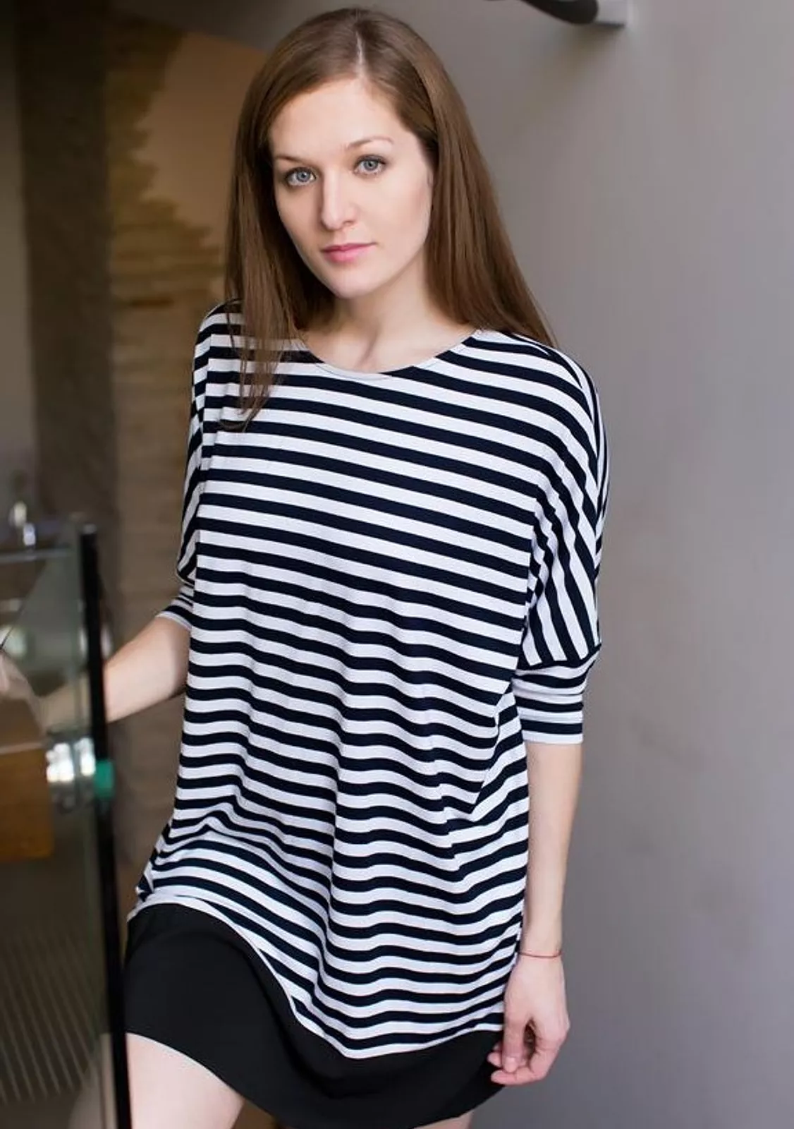 Летняя туника в морскую полоску