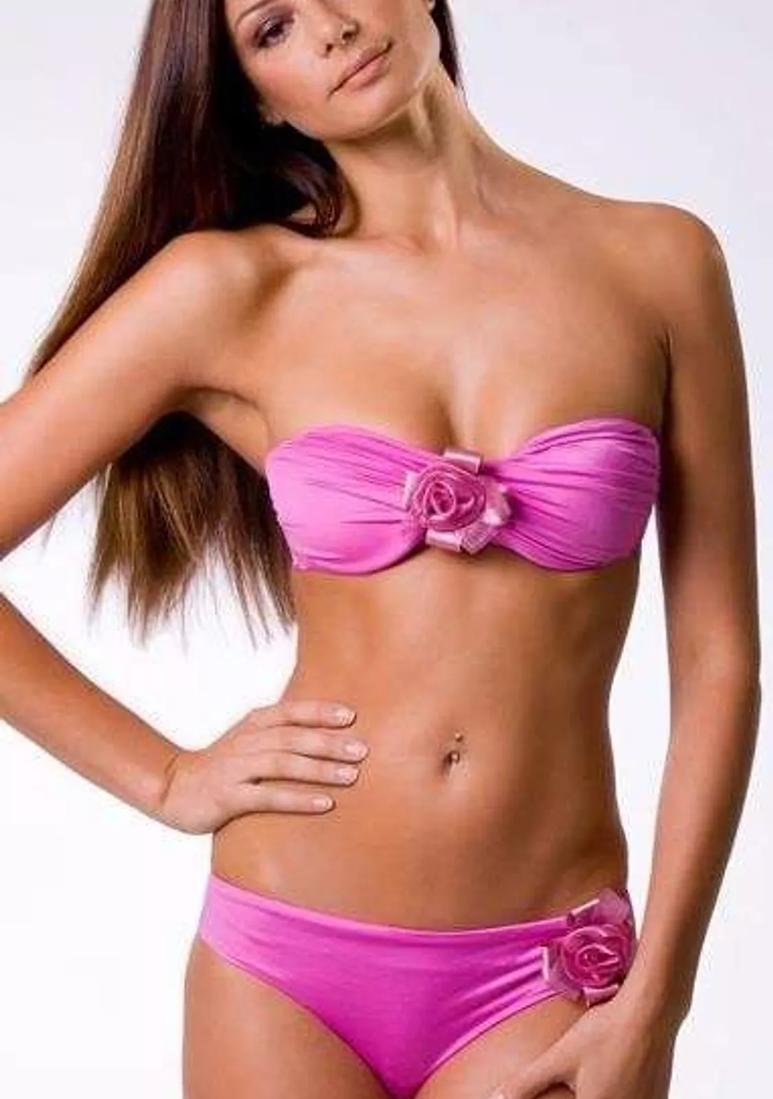 Купальник бандо с декором