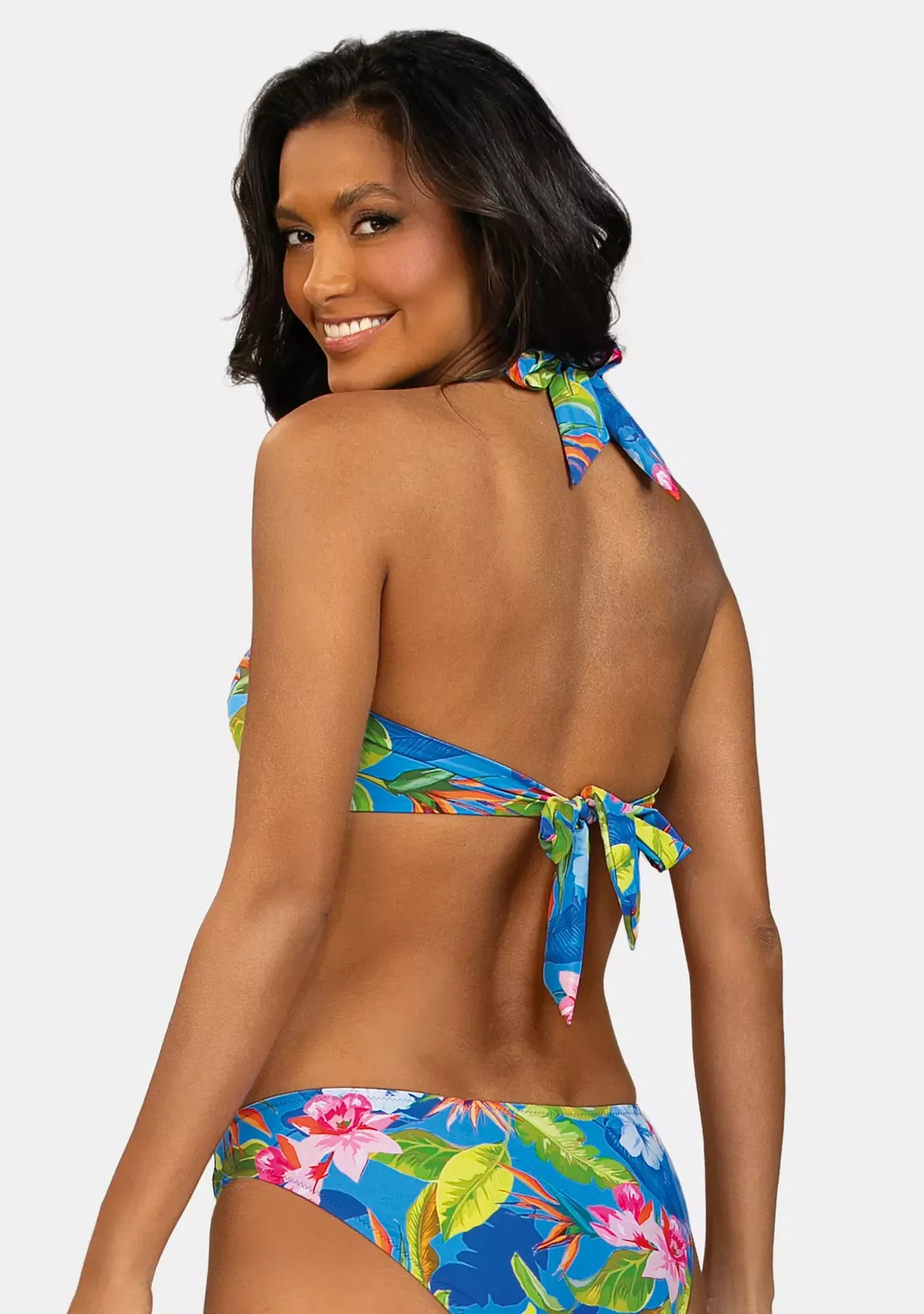 Купальник раздельный на завязках, серия Tropical Flower FG20A -920/26