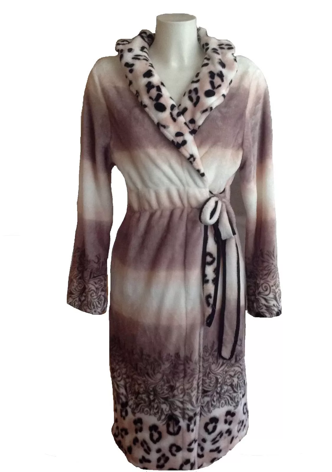 Теплый плюшевый халат