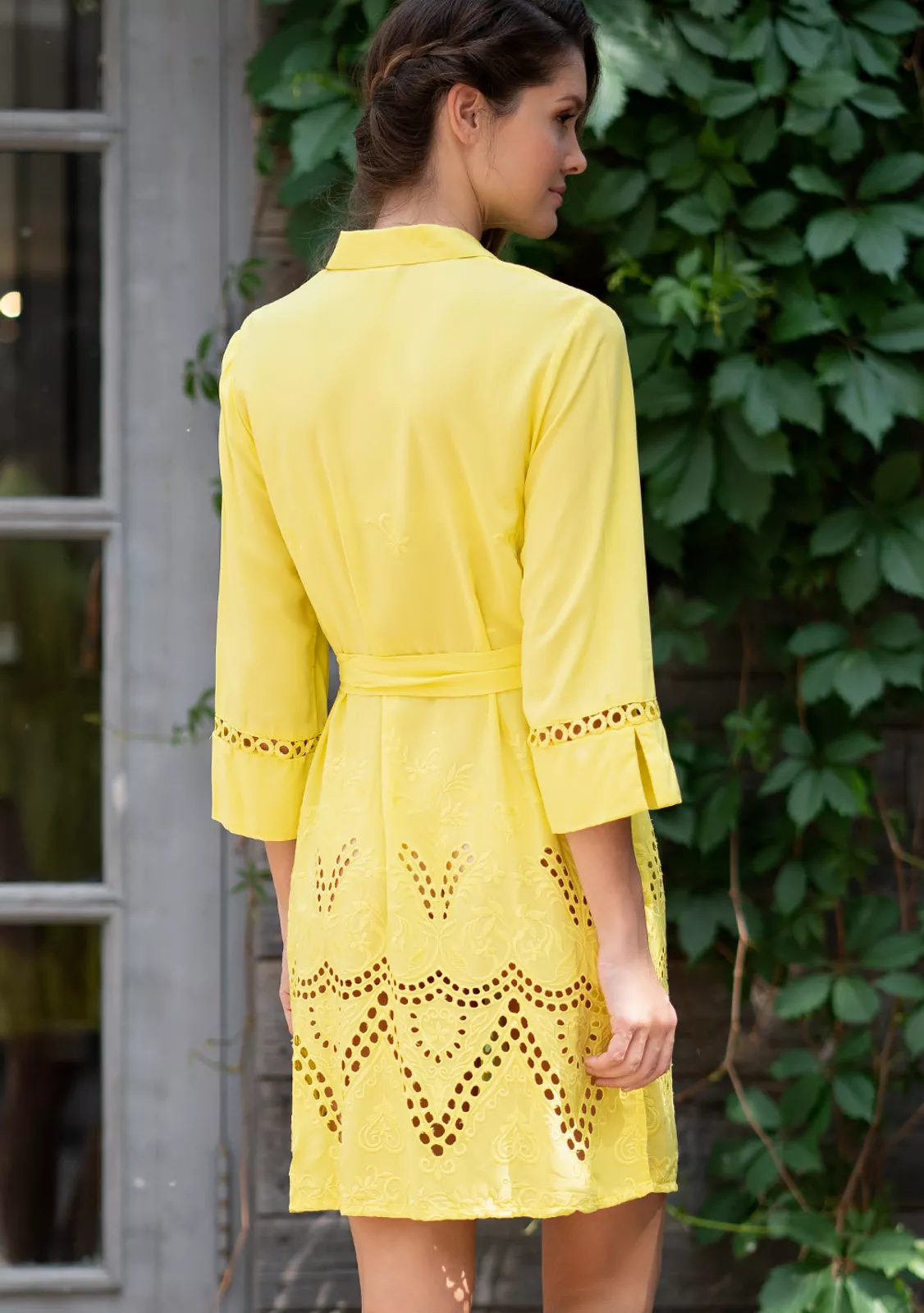 Рубашка пляжная желтого цвета, размер 3XL