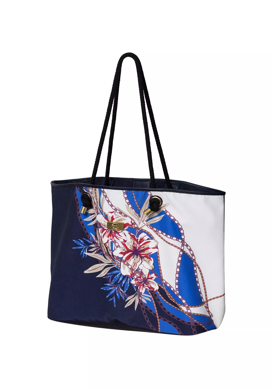 Сумка пляжная из ткани с принтом