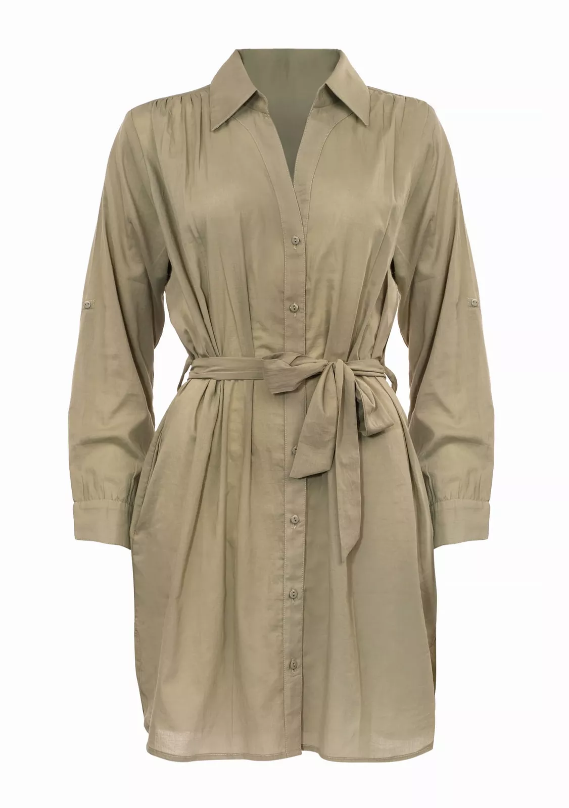 Пляжная рубашка из хлопка на пуговицах