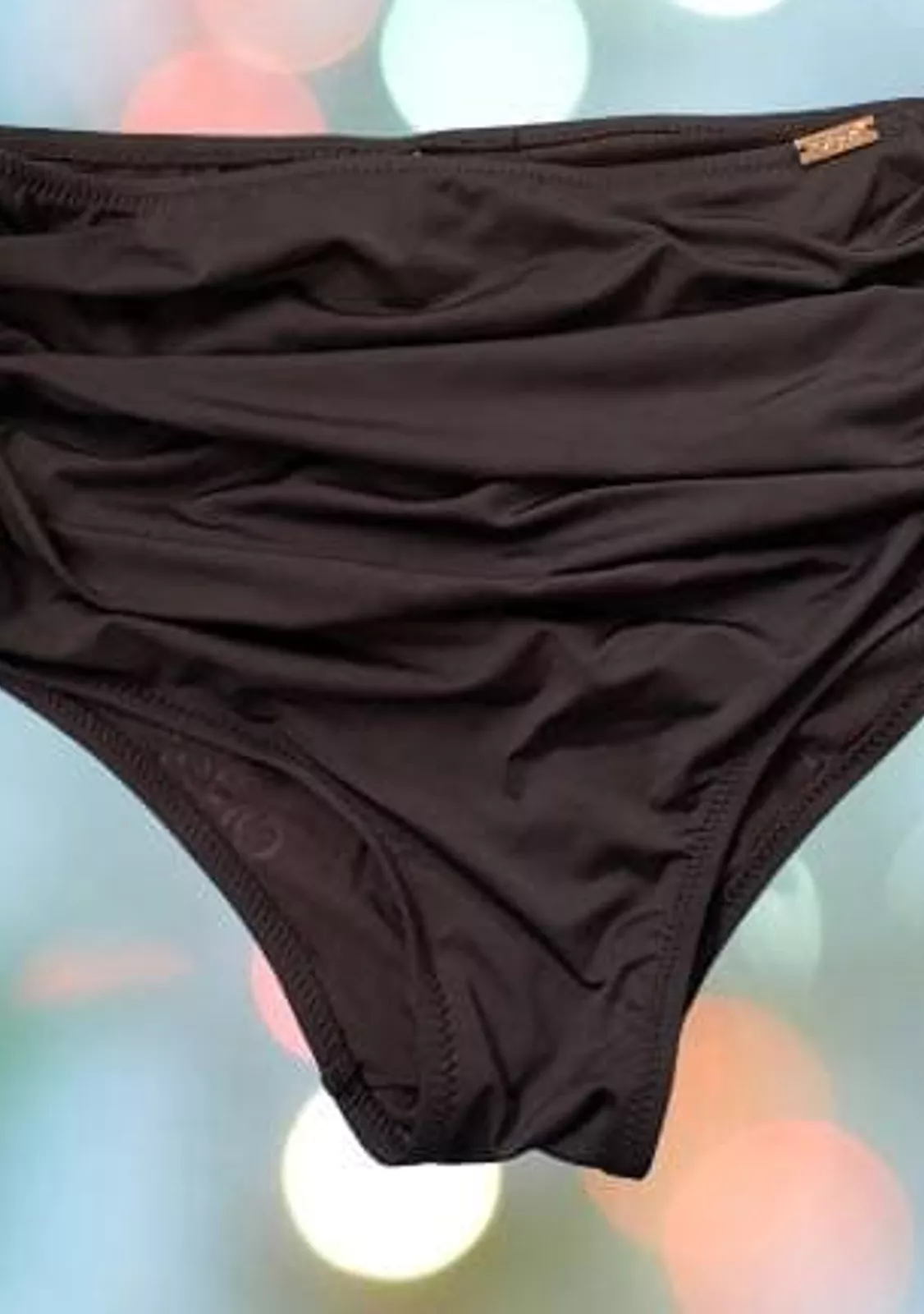 Купальник черный с высокими плавками