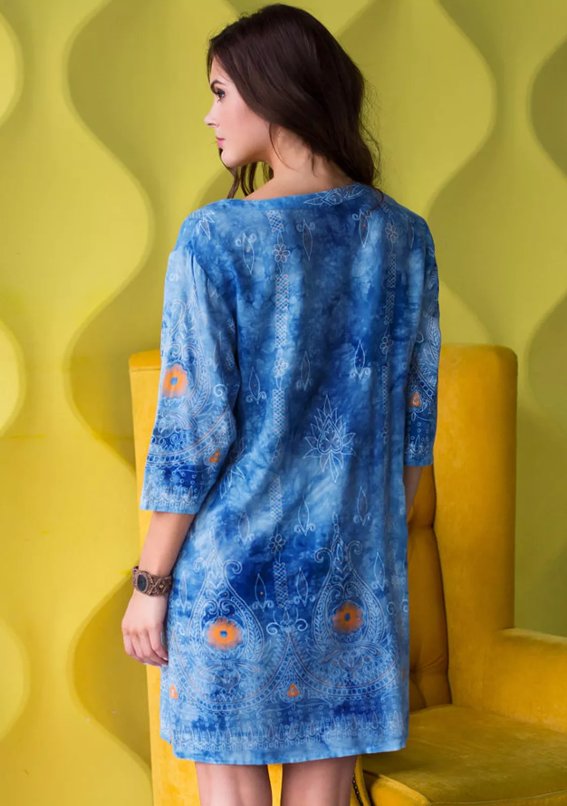 Пляжная туника из нежной вискозы