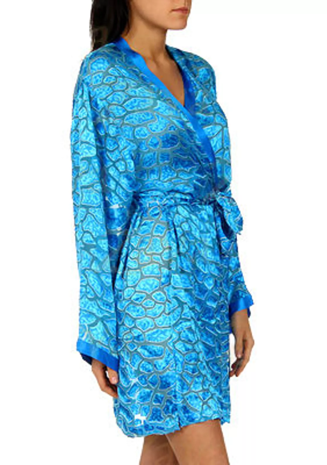 Шелковое кимоно с поясом