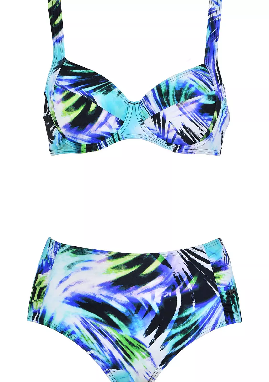 Купальник раздельный с широкими по бокам плавками