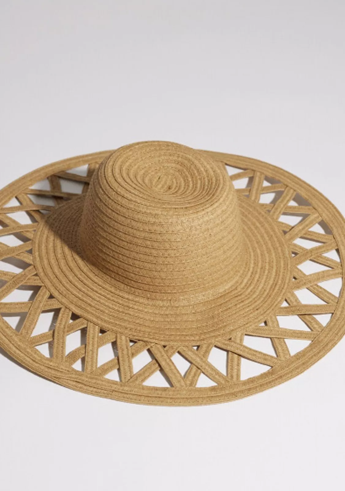 Шляпа пляжная с узорными полями BC-007 -А00 marron Selmark