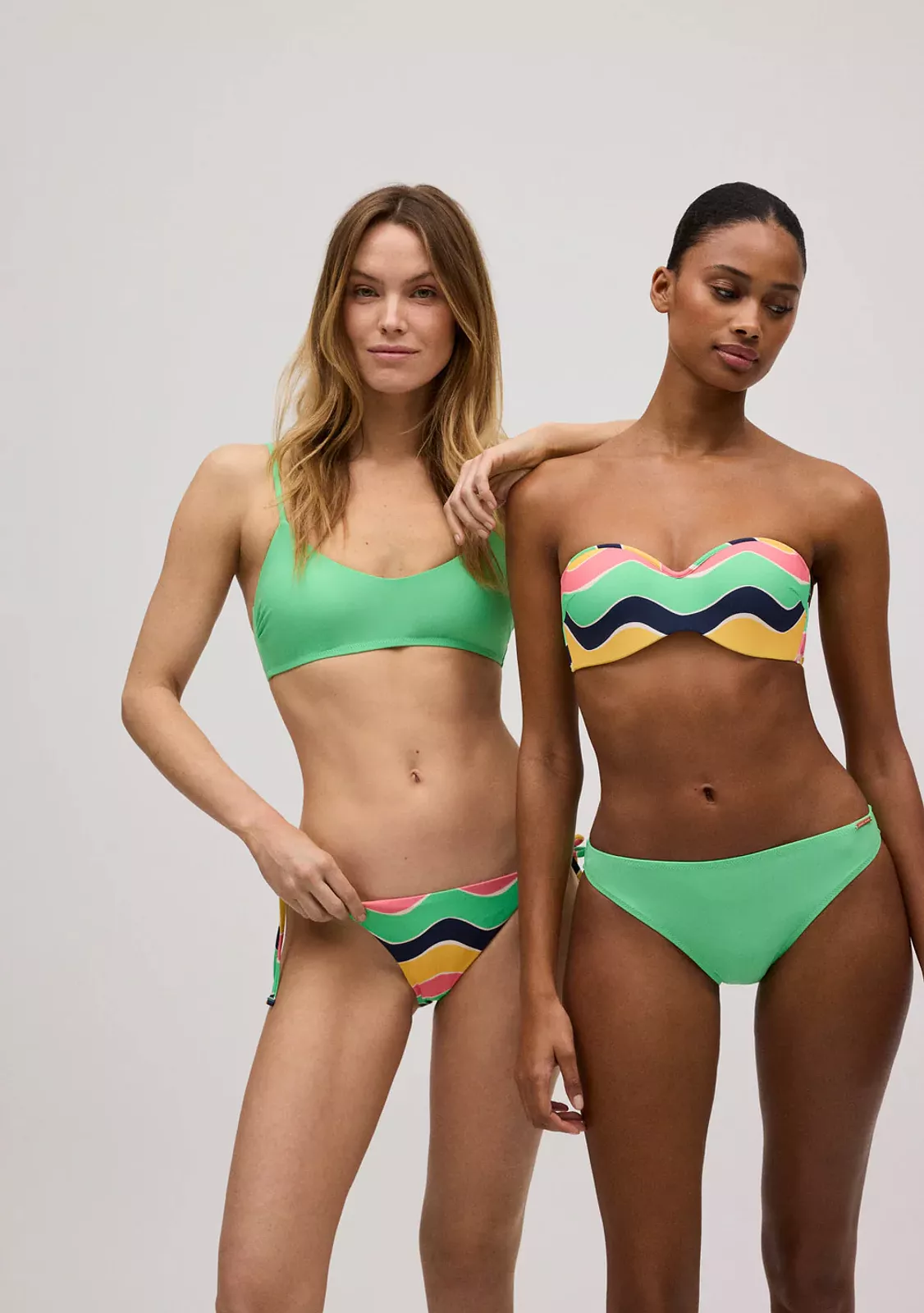 Купальник с чашкой бандо мультиколор, Ysabel Mora, чашка _В