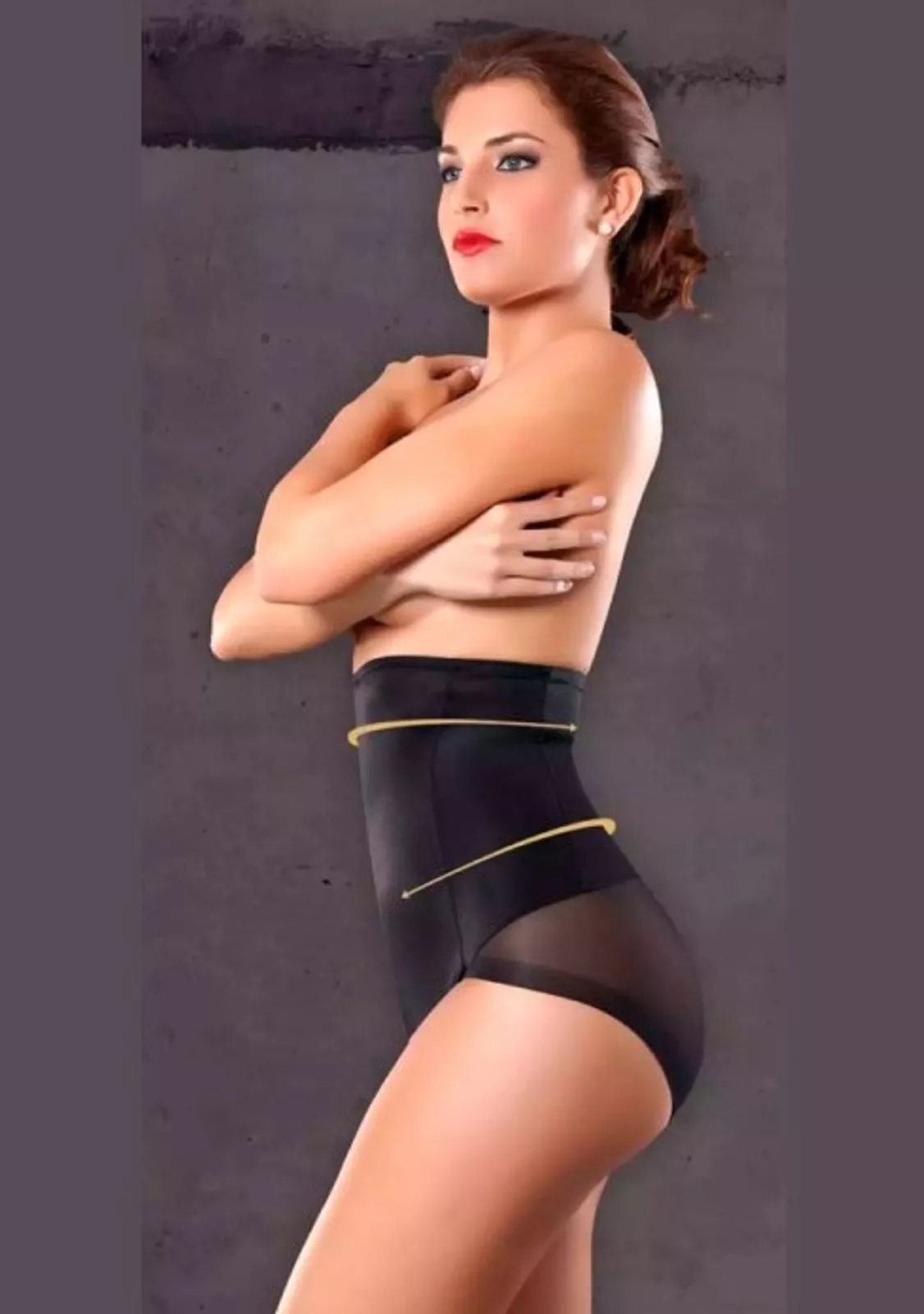 Высокие бесшовные трусы-пояс