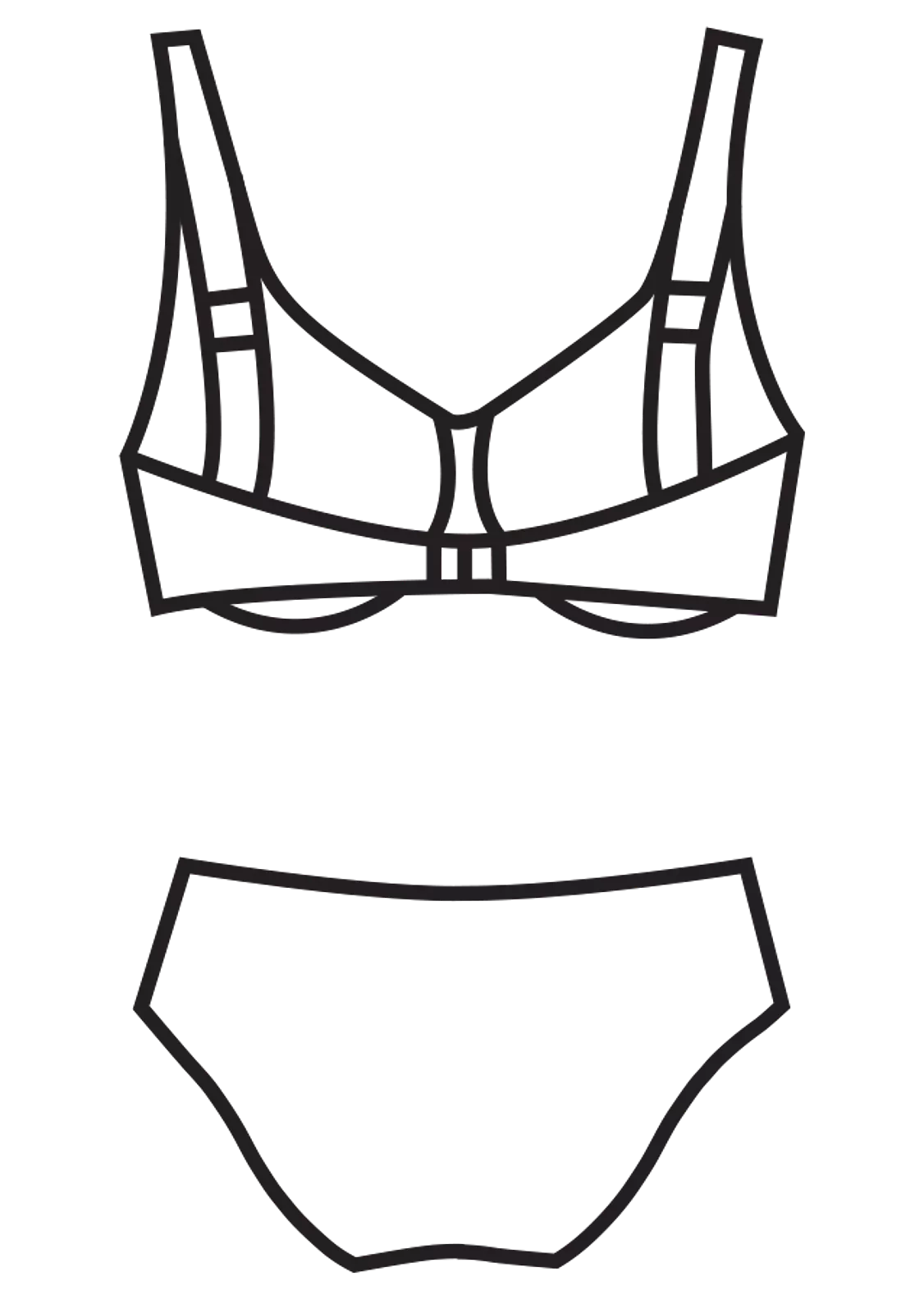 Раздельный купальник, серия Splash