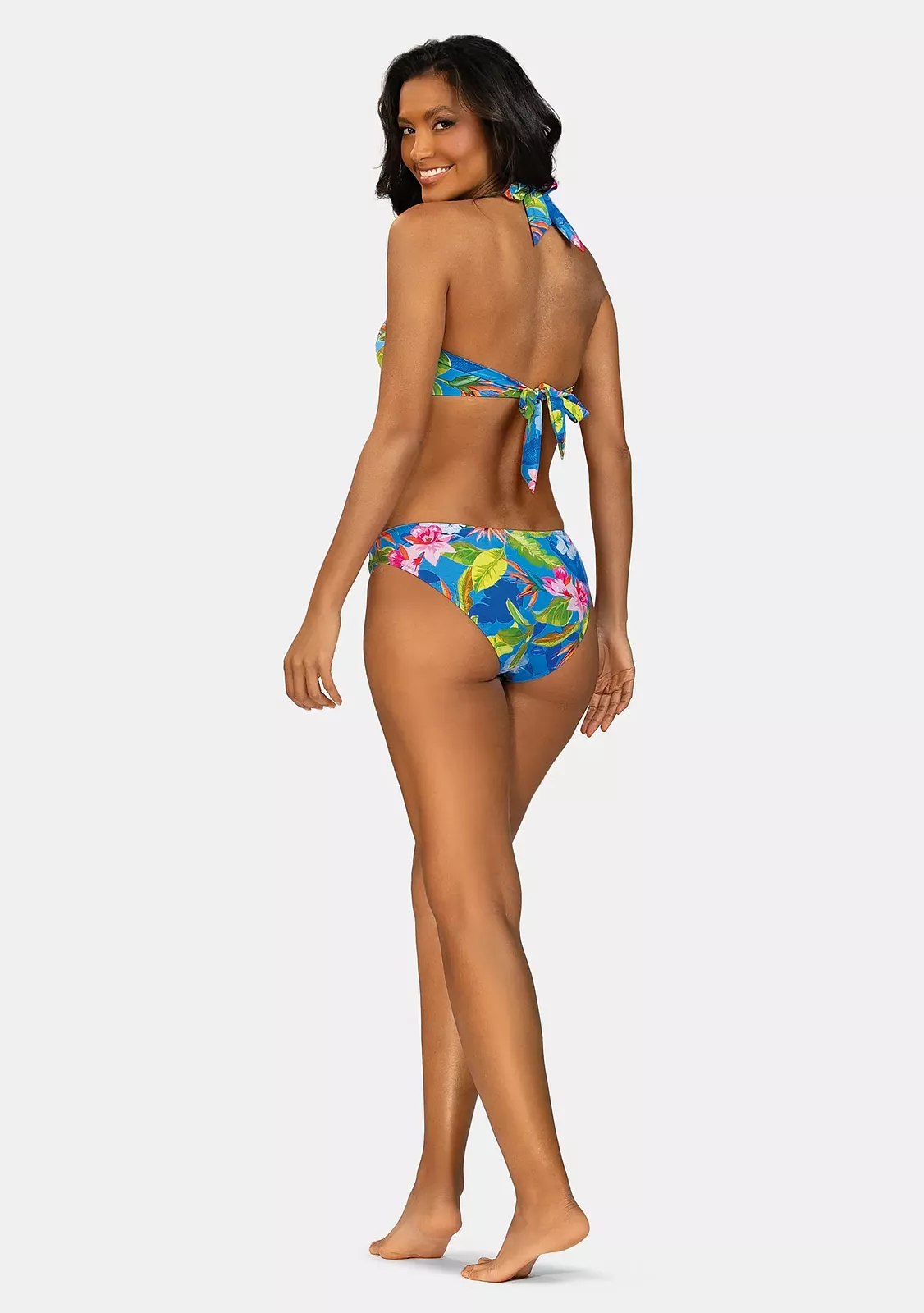 Купальник раздельный на завязках, серия Tropical Flower FG20A -920/26
