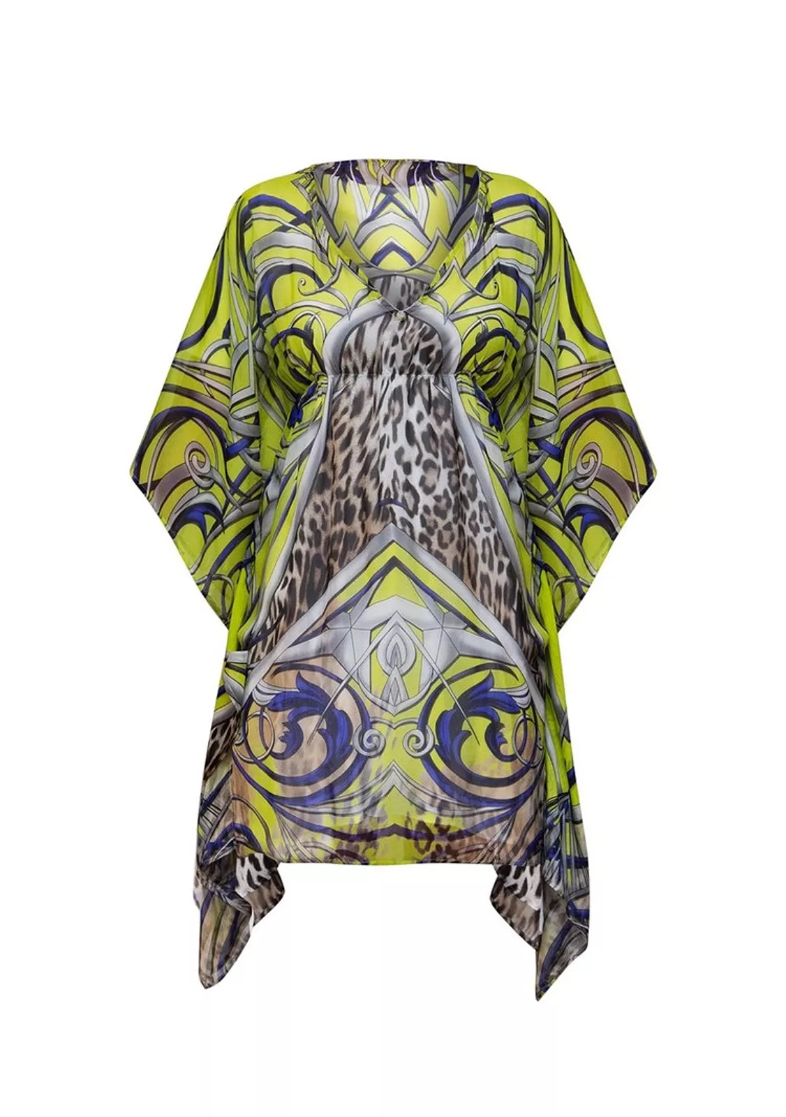 Изящная шелковая туника для пляжного отдыха