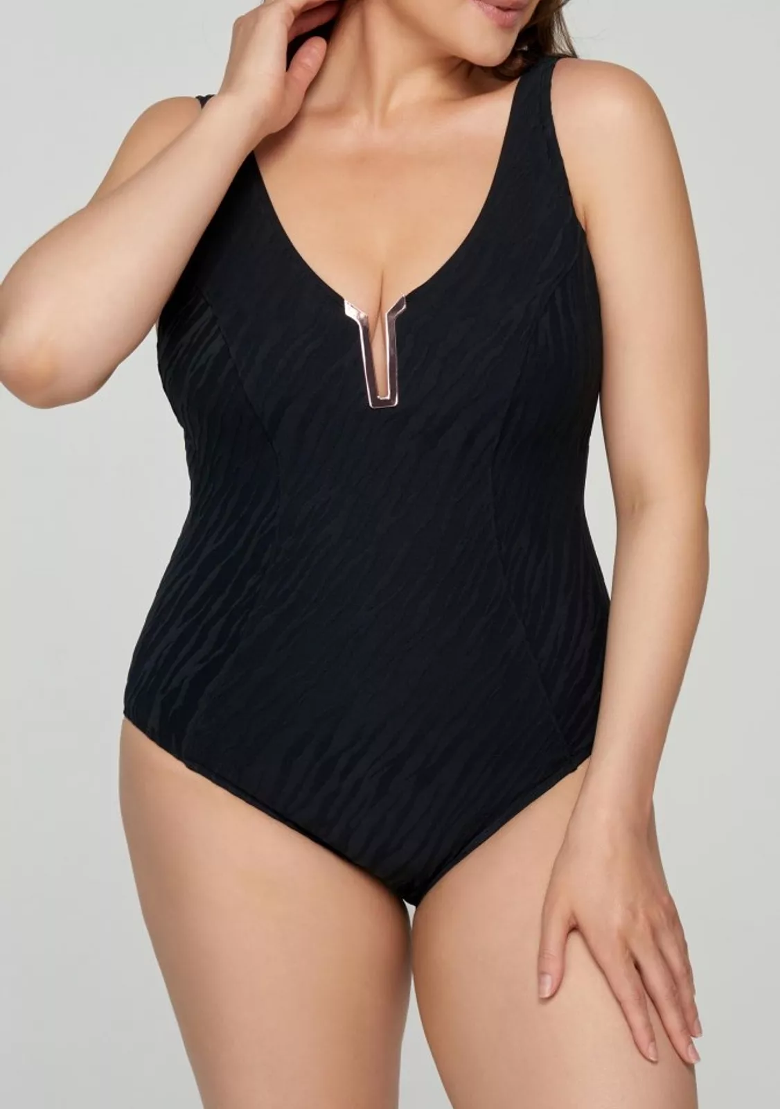 Купальник для полных дам с животом коллекция Black Panther