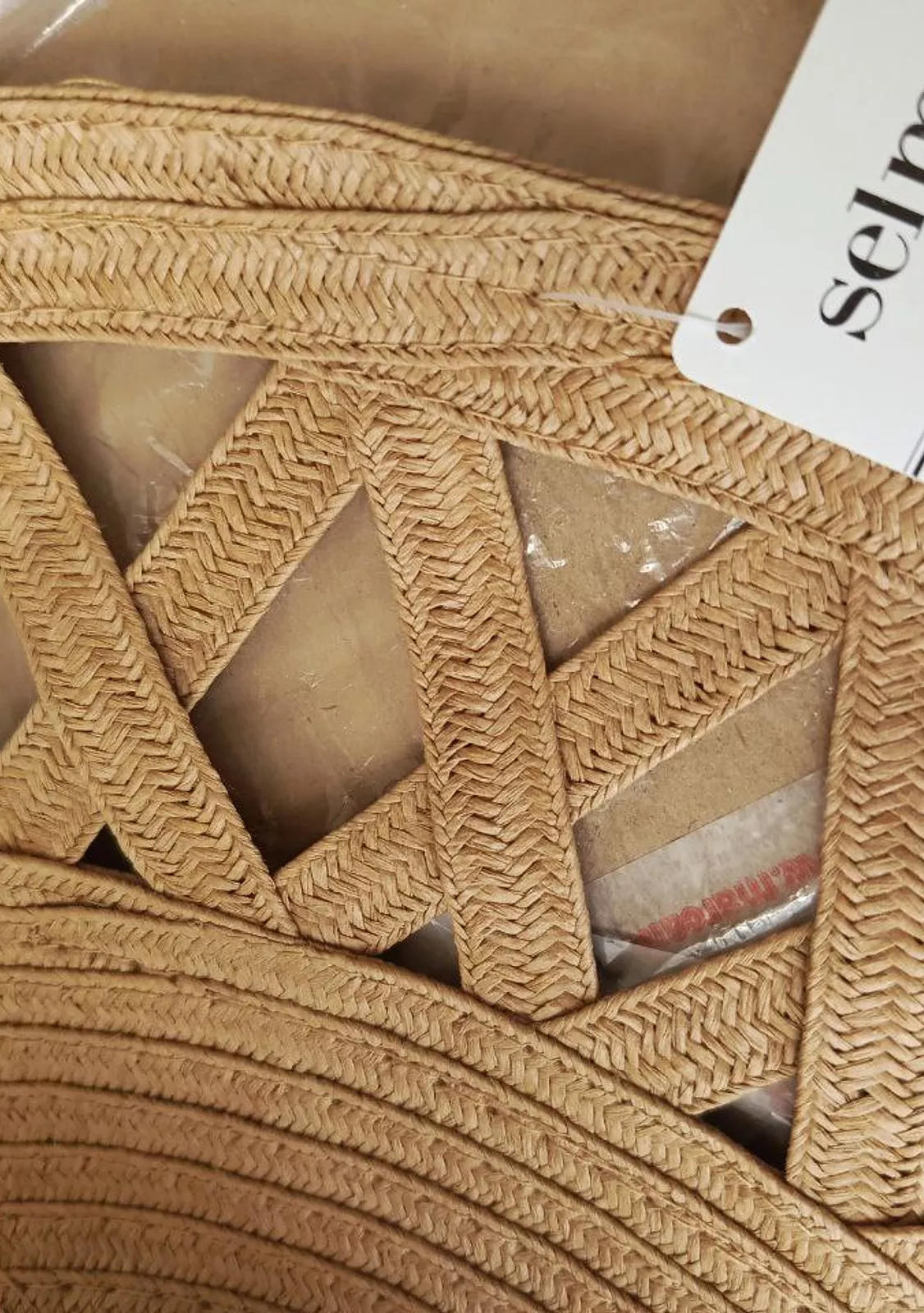 Шляпа пляжная с узорными полями BC-007 -А00 marron Selmark