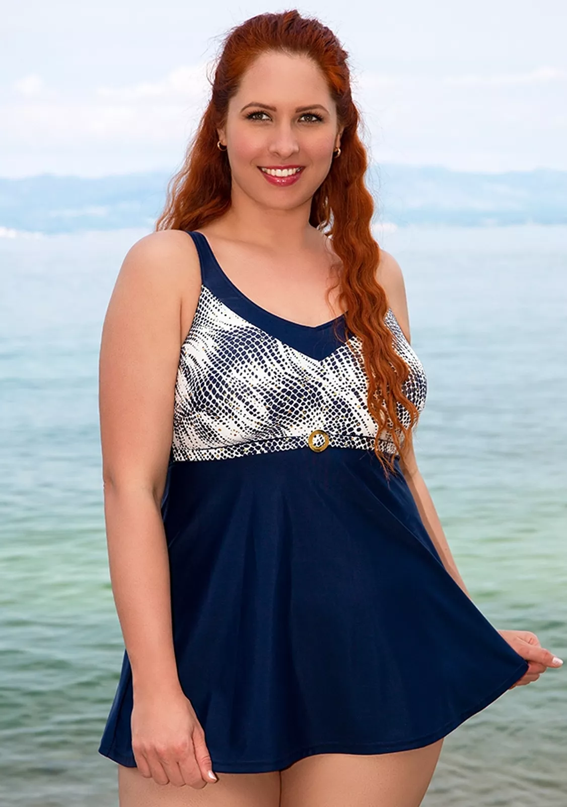 Купальник -танкини для полных женщин, Bahama