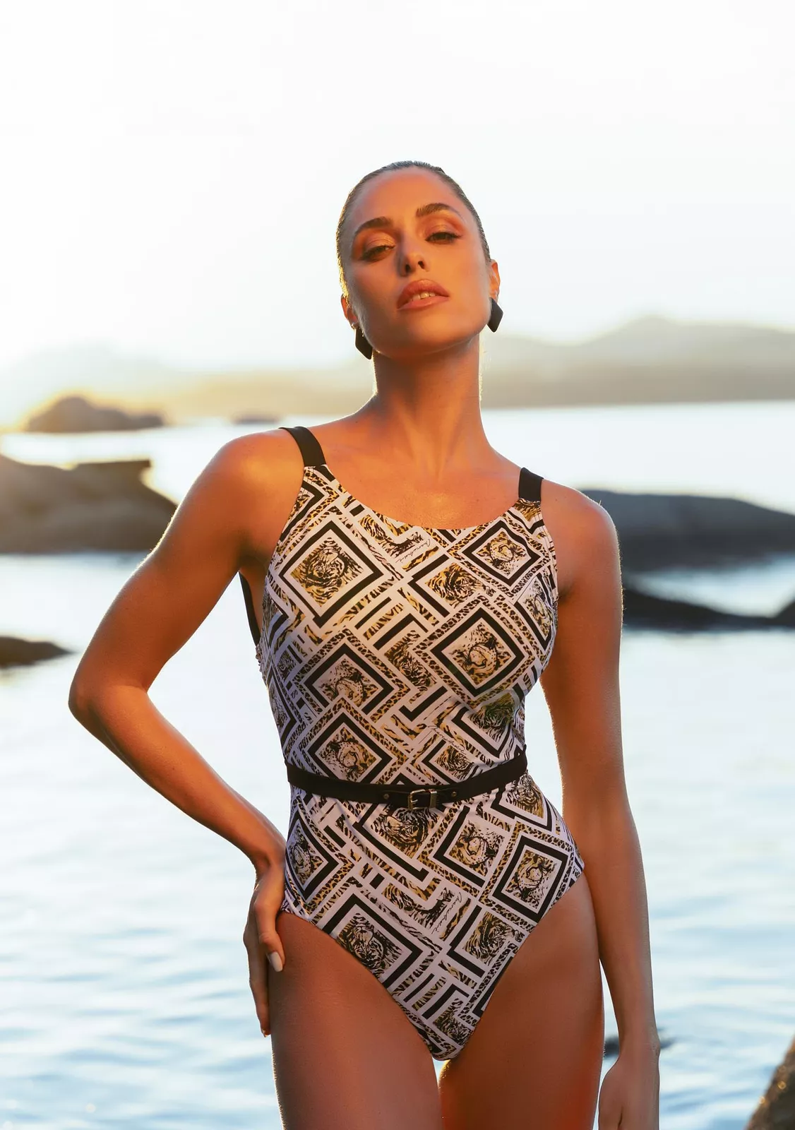 Слитный купальник MarcAndre в морском стиле L2412-291