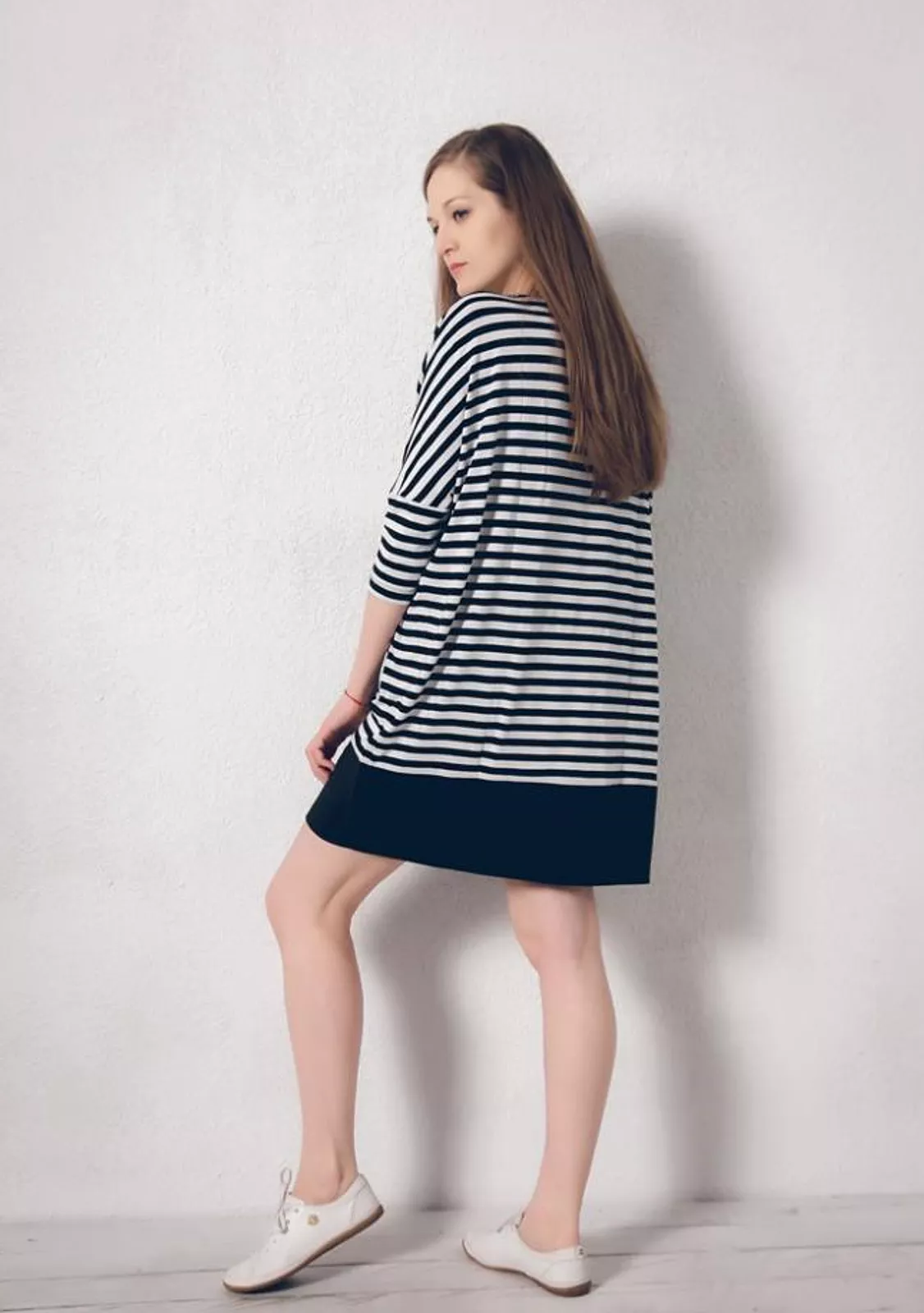 Летняя туника в морскую полоску