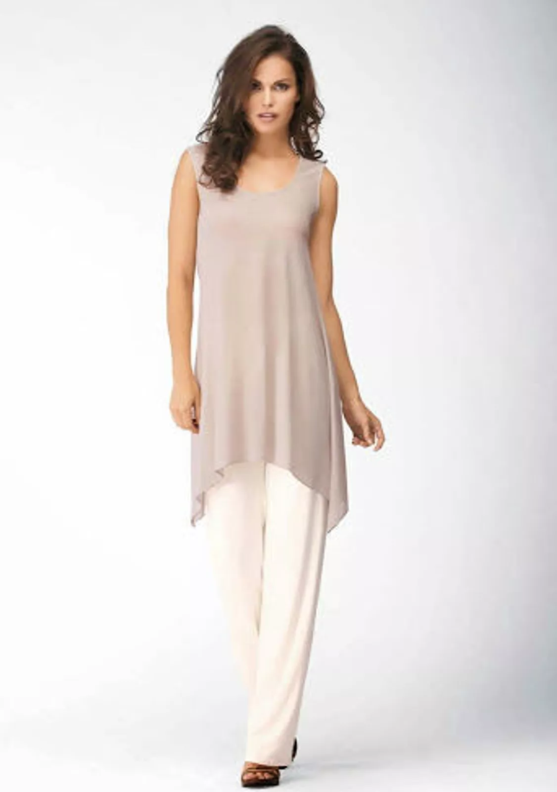 Комплект с брюками и длинным топом для отдыха