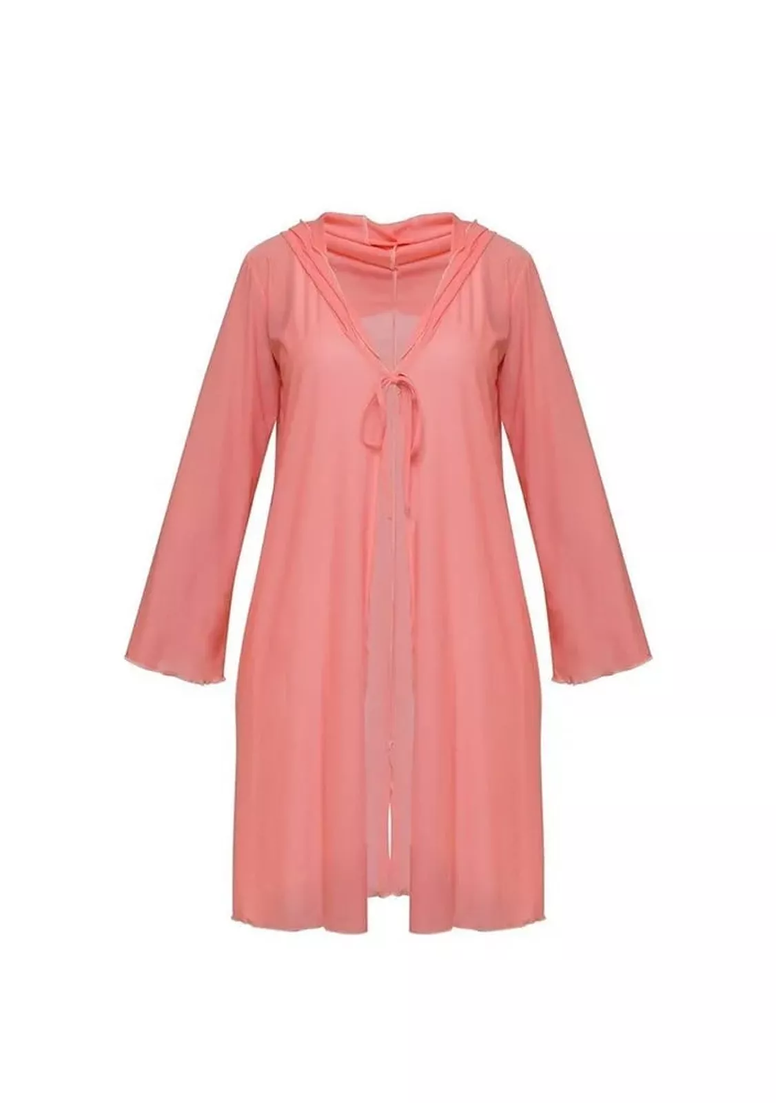 Воздушная туника с капюшоном