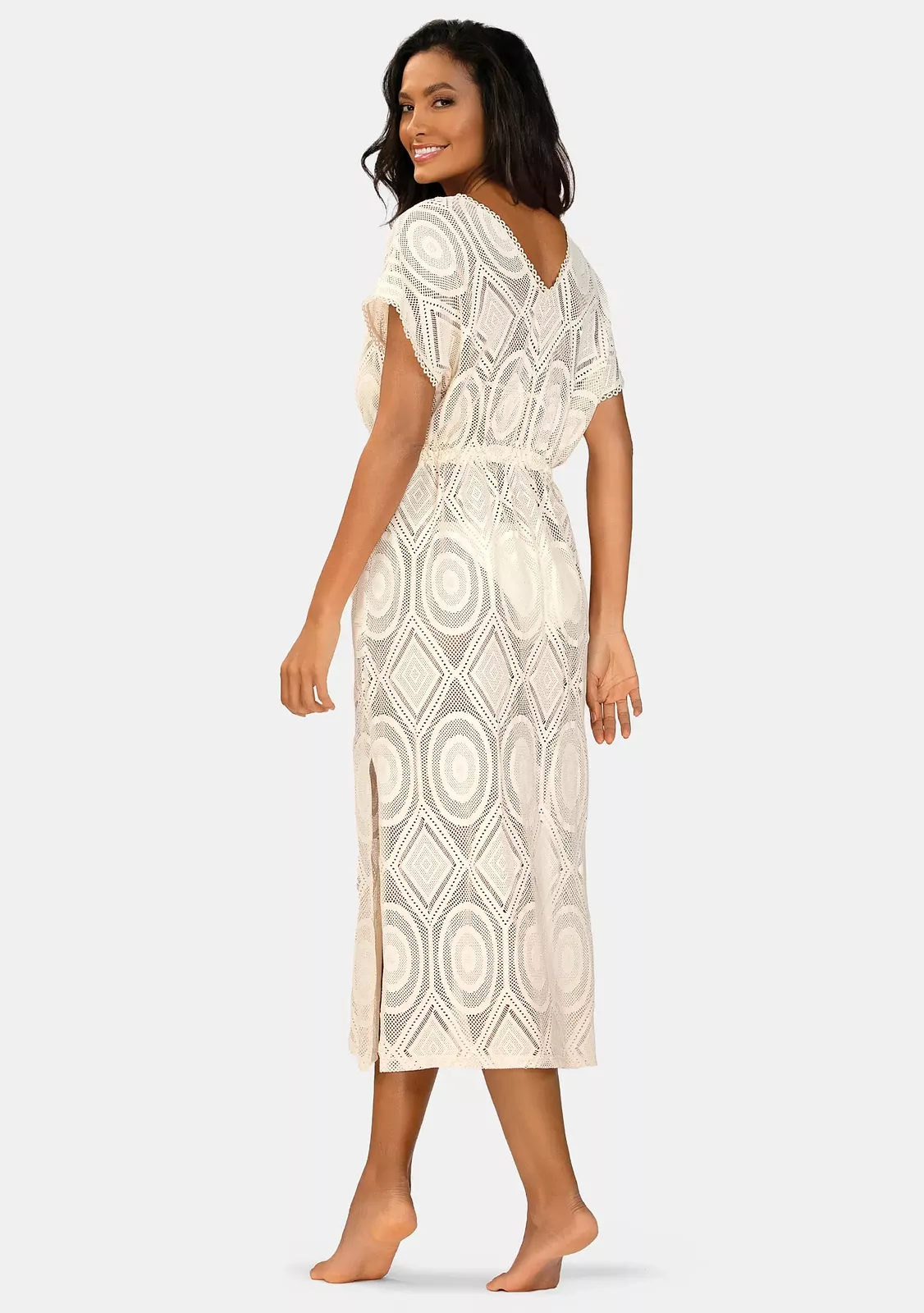 Длинная туника на завязках цвет Шампань Производитель: Feba collection