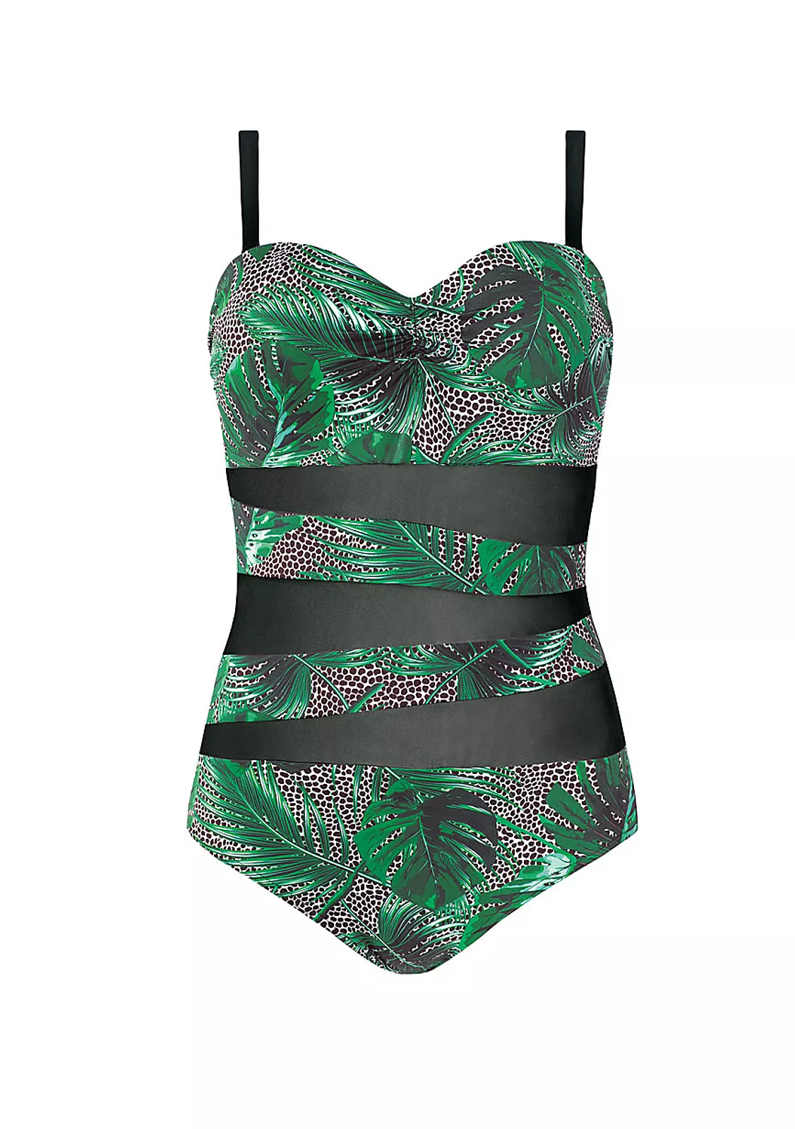 Слитный купальник со вставкой. Серия Las Palmas