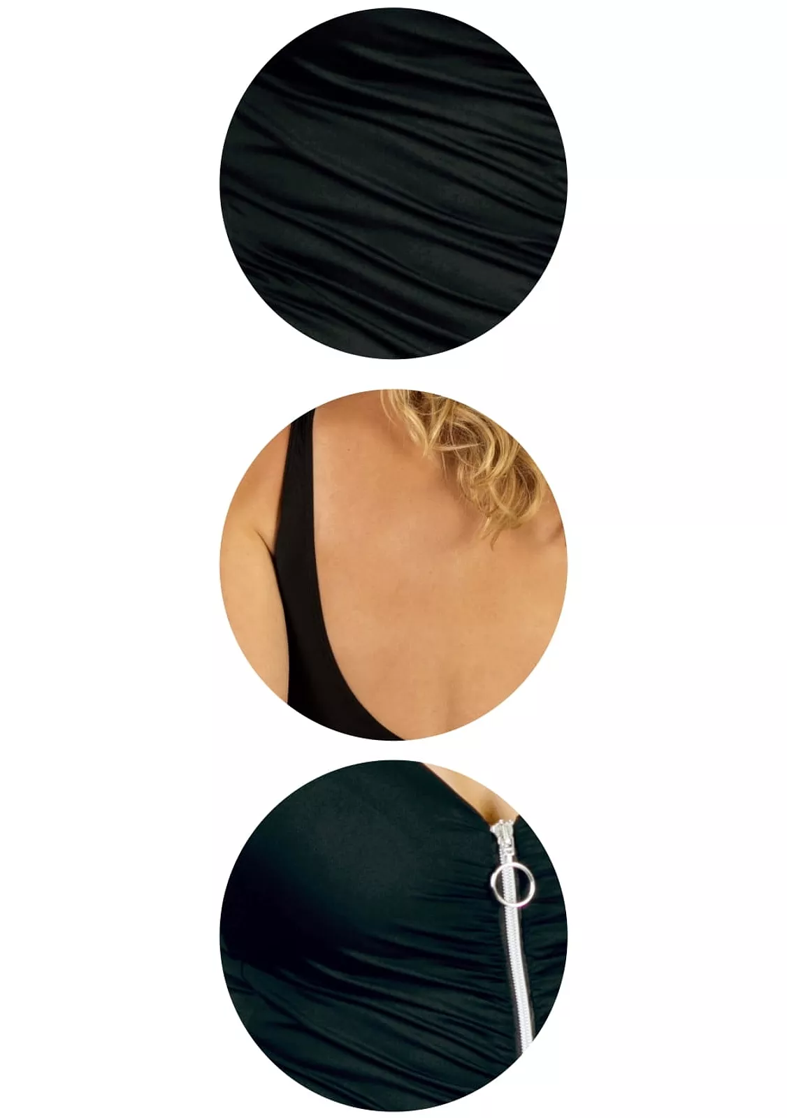 Купальник с молнией +Feba collection 2023 черный