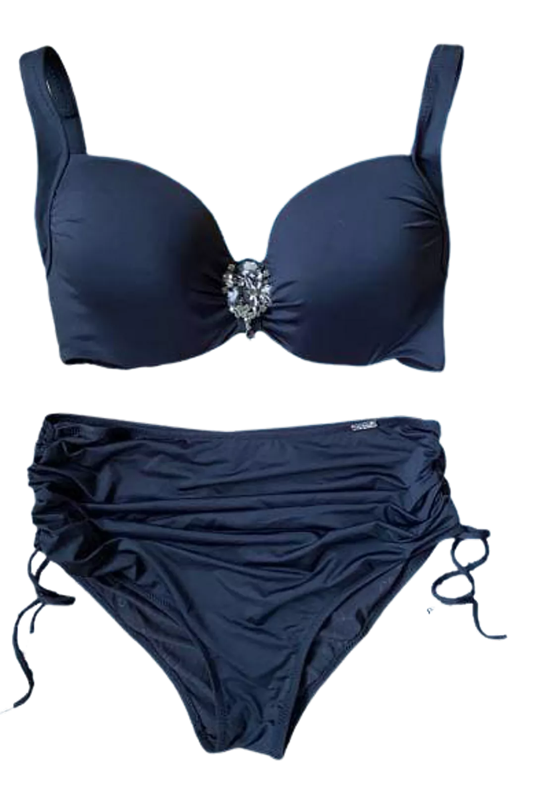 Купальник черный с высокими плавками