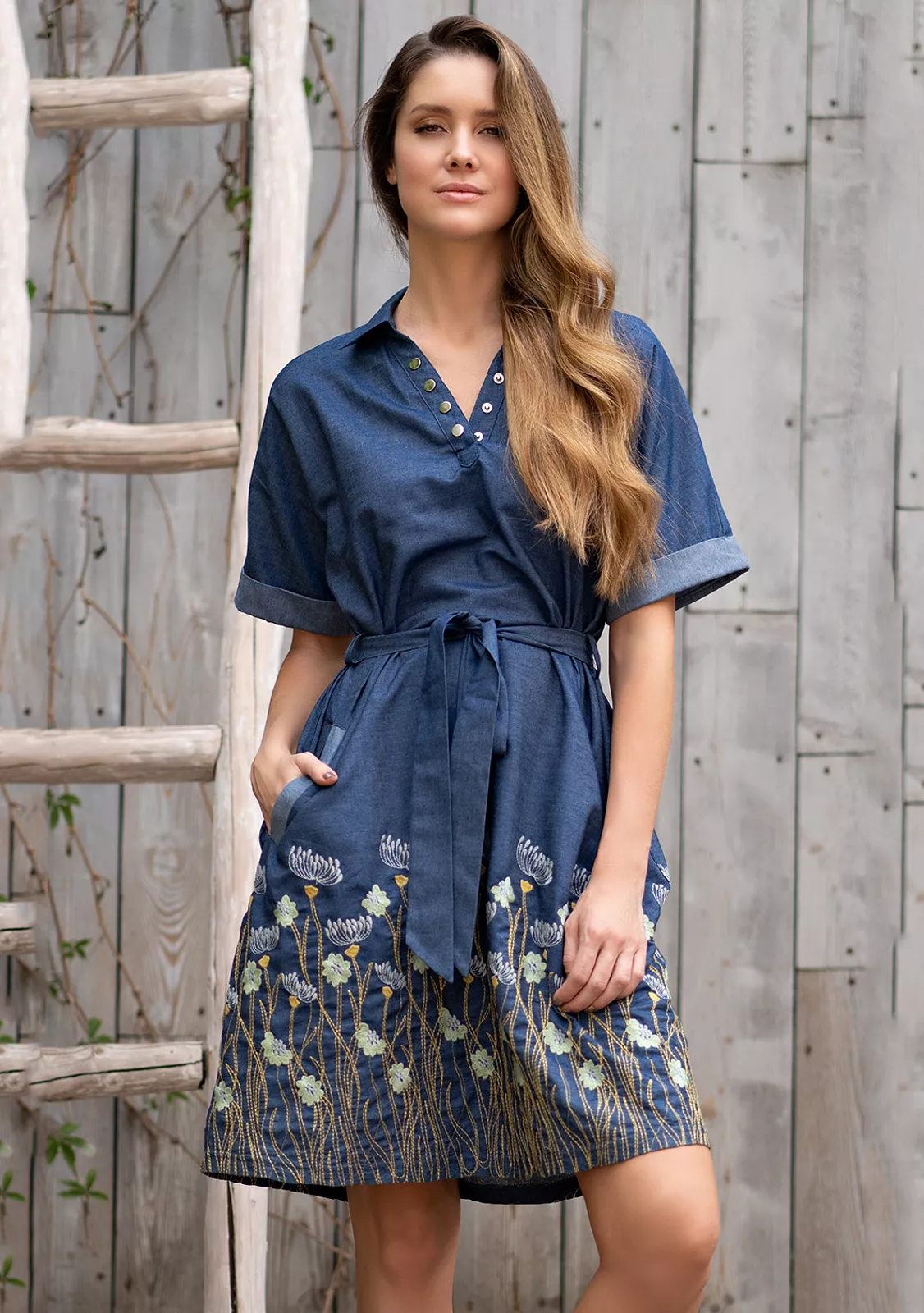 Летняя туника из денима