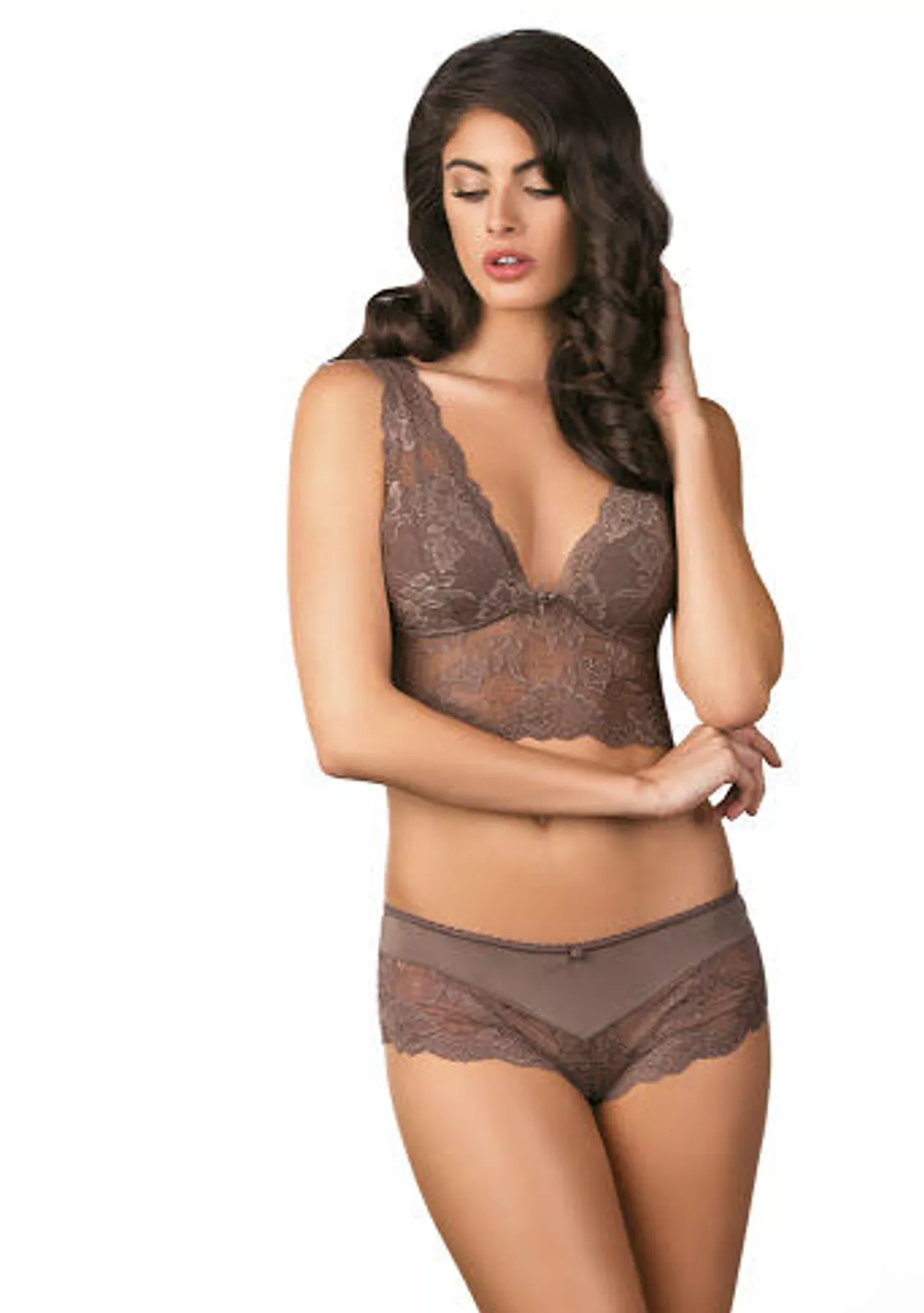 Кружевной комплект для сна с шортами