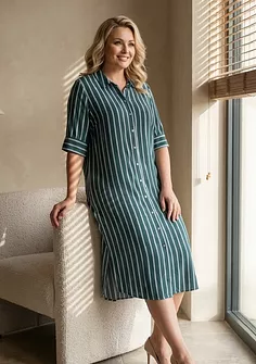 Пляжная длинная рубашка на пуговицах