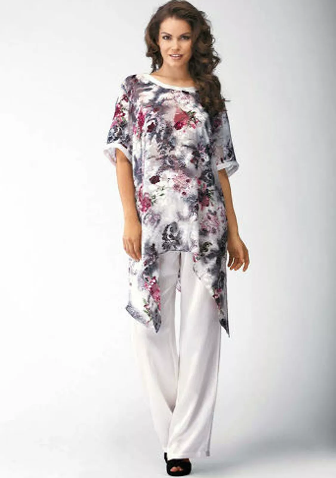 Брючный шелковый комплект