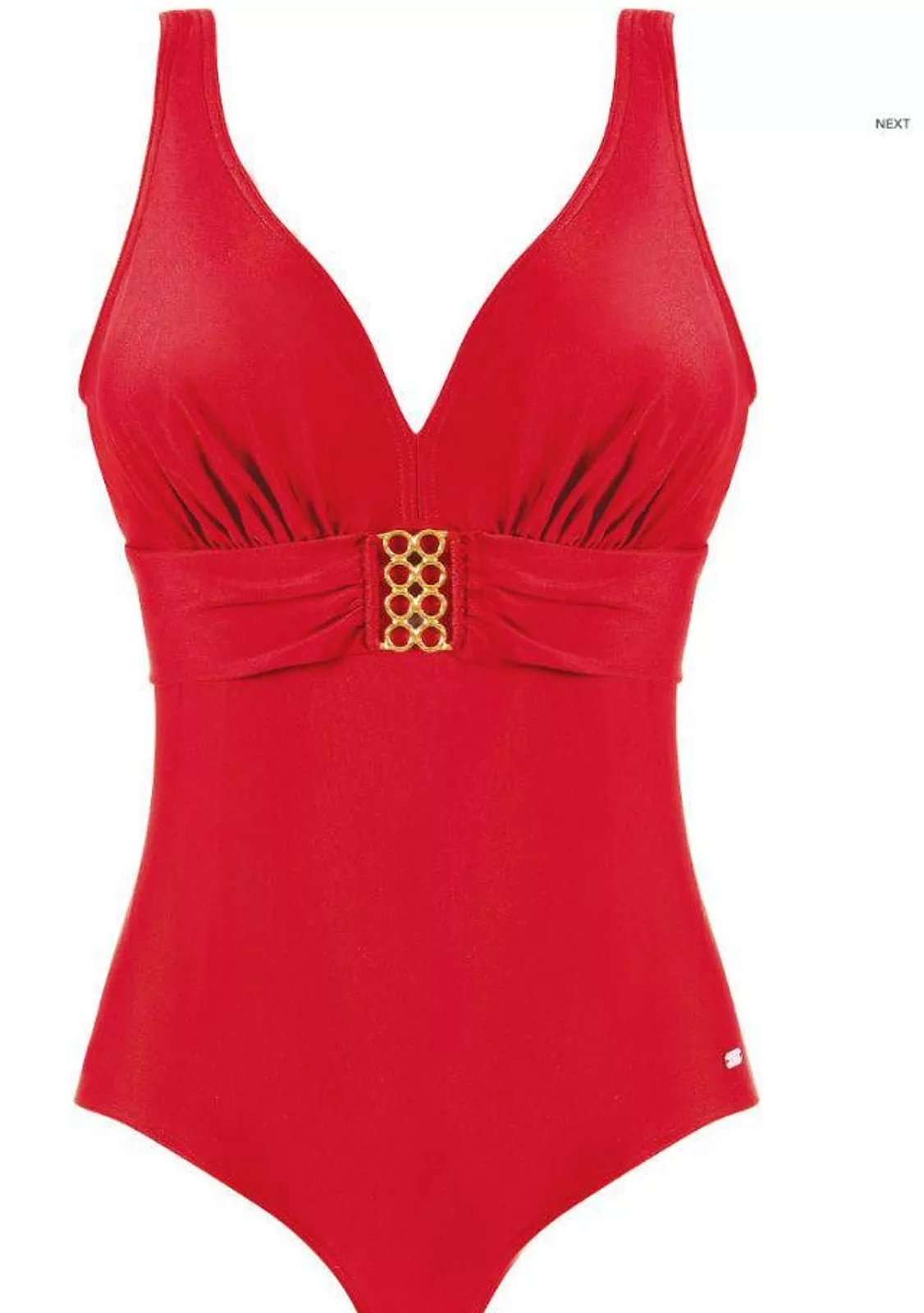 Купальник красный, сдельный