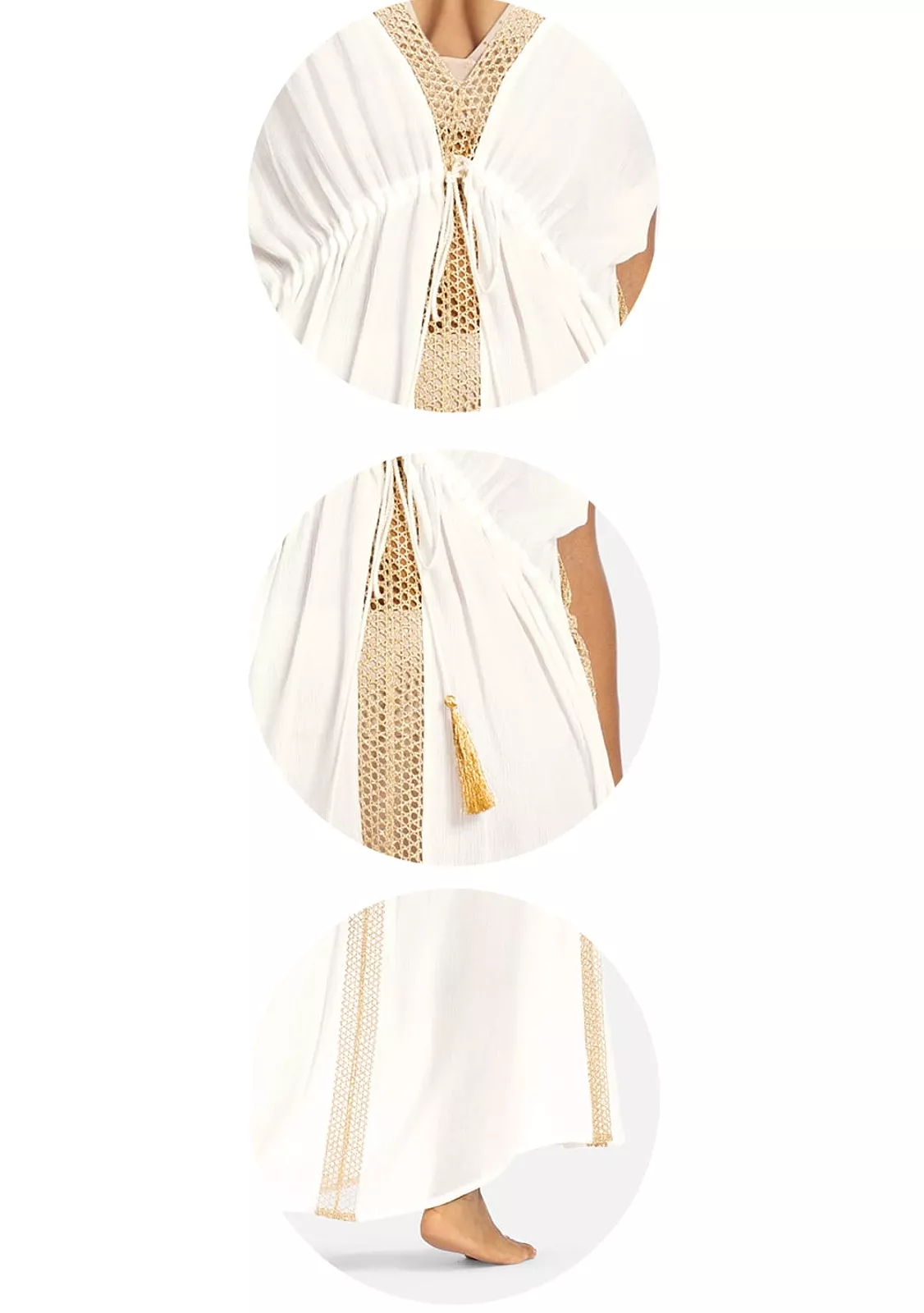 Пляжная туника в стиле бохо