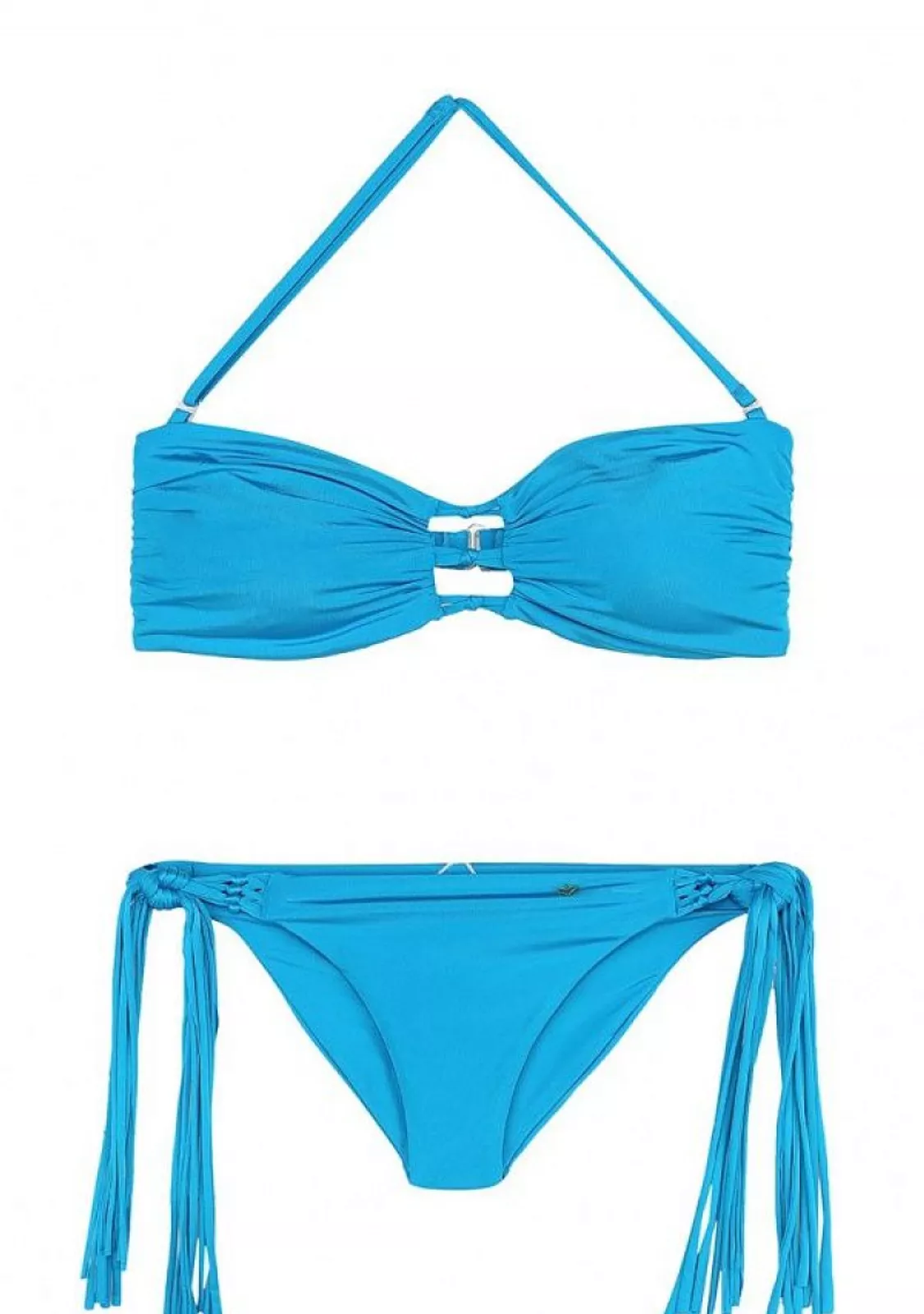Бикини с завязками-спагетти, бирюзовый