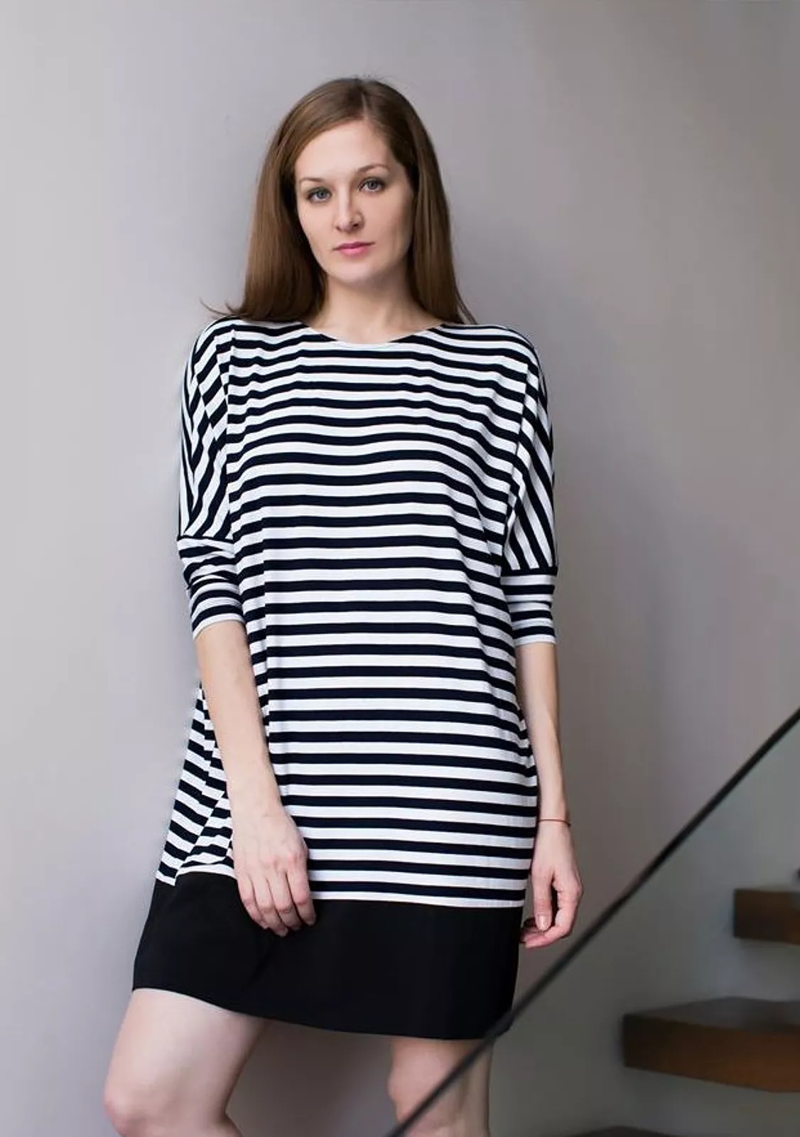 Летняя туника в морскую полоску
