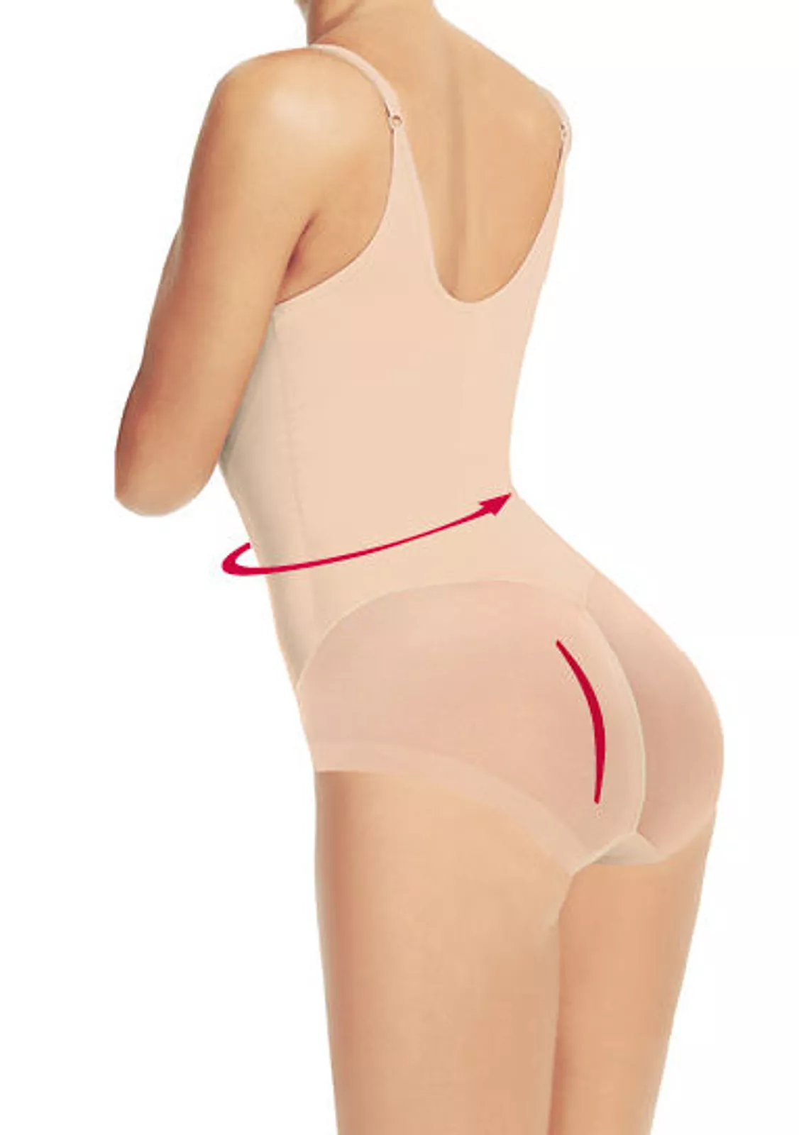 Бесшовное боди моделирующее фигуру под бюстгальтер