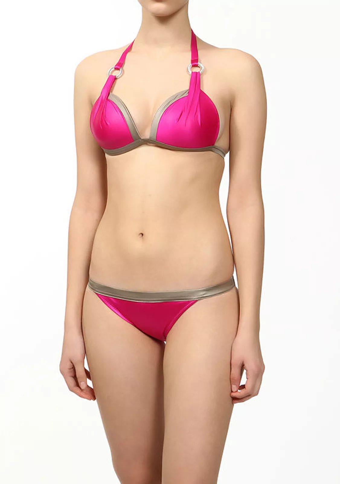 Бикини на пуш-ап розового цвета