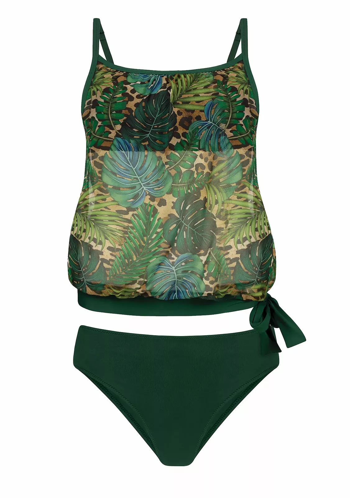 Купальник танкини. Коллекция Khaki Jungle 2025 Топ плавки