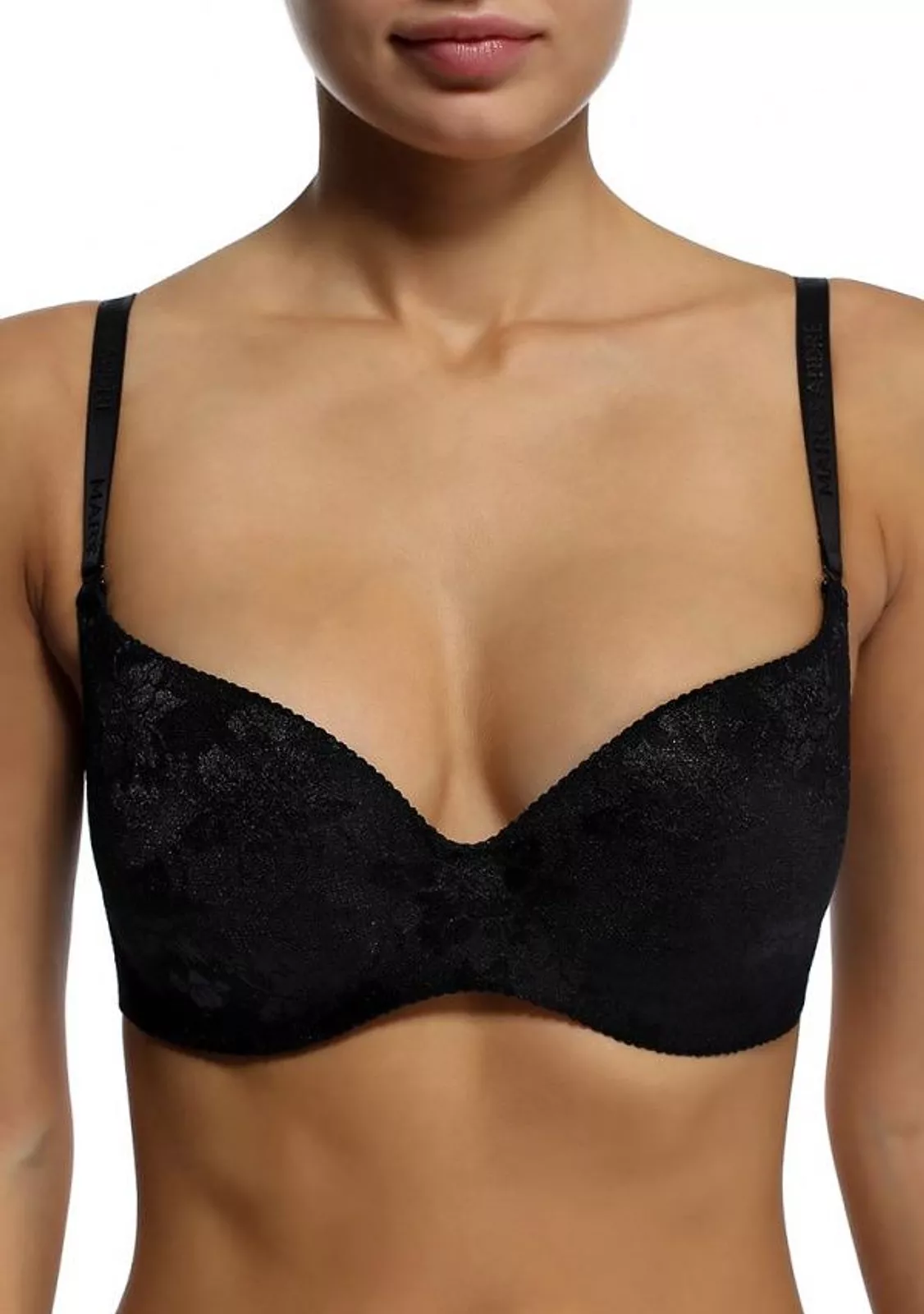 Бесшовный бюстгальтер черного цвета