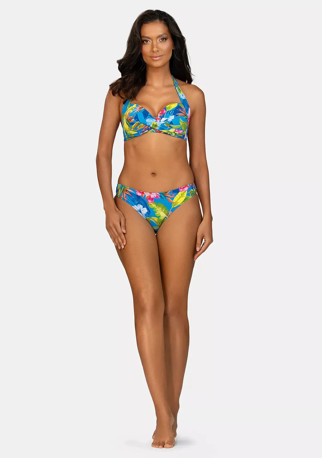 Купальник раздельный на завязках, серия Tropical Flower FG20A -920/26