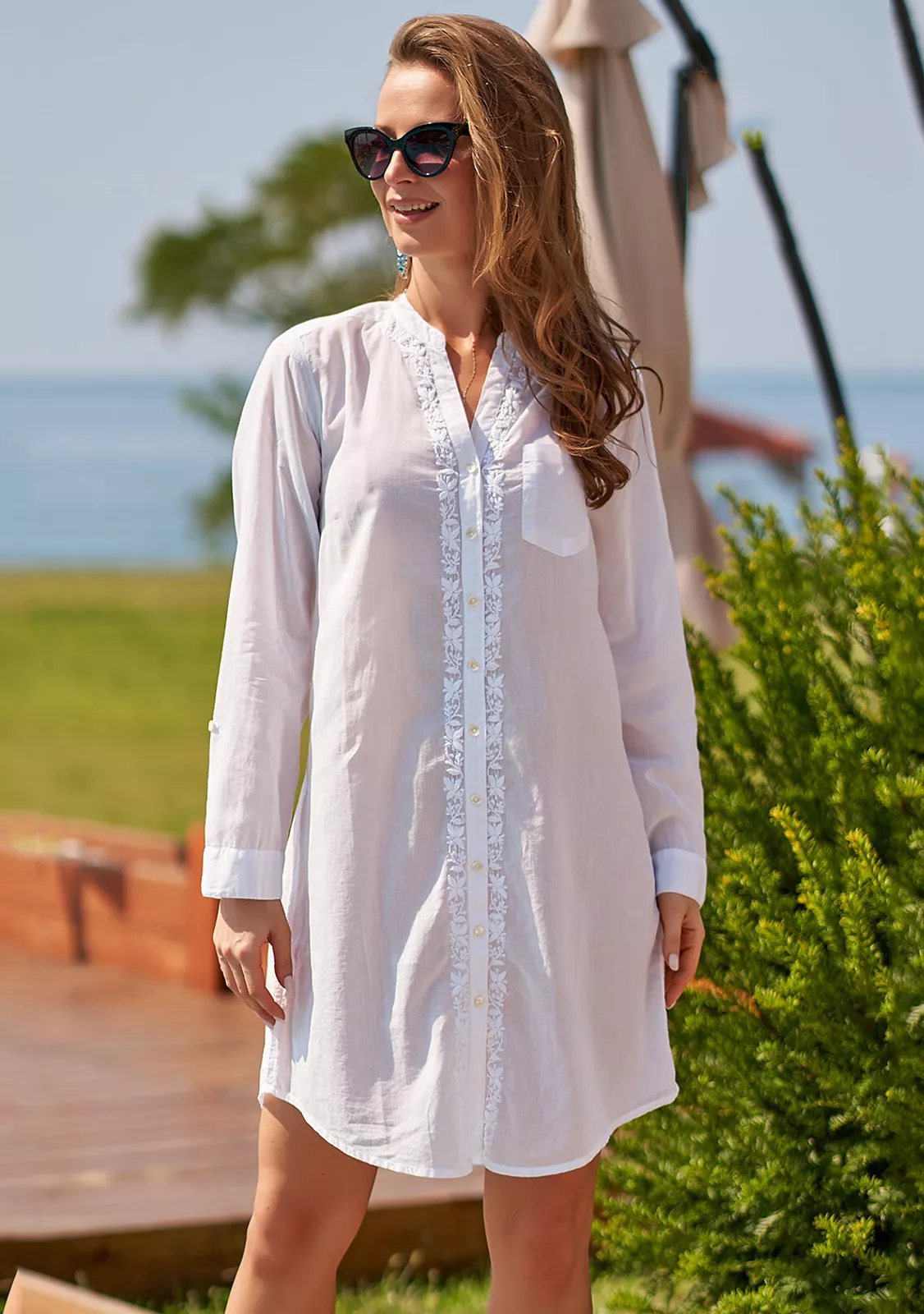 Рубашка пляжная, хлопок М13-54