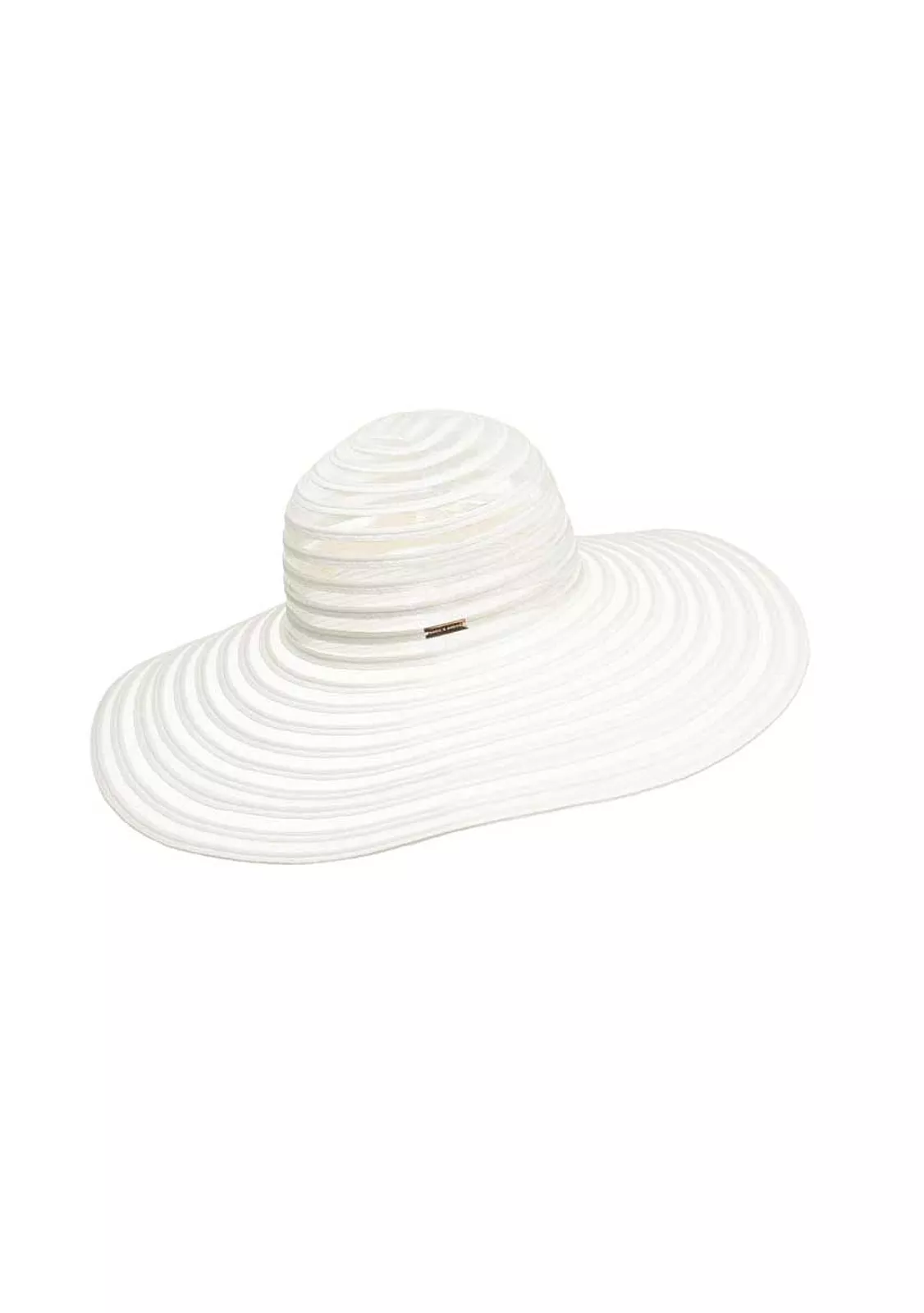 Шляпа пляжная, белого цвета 18-01