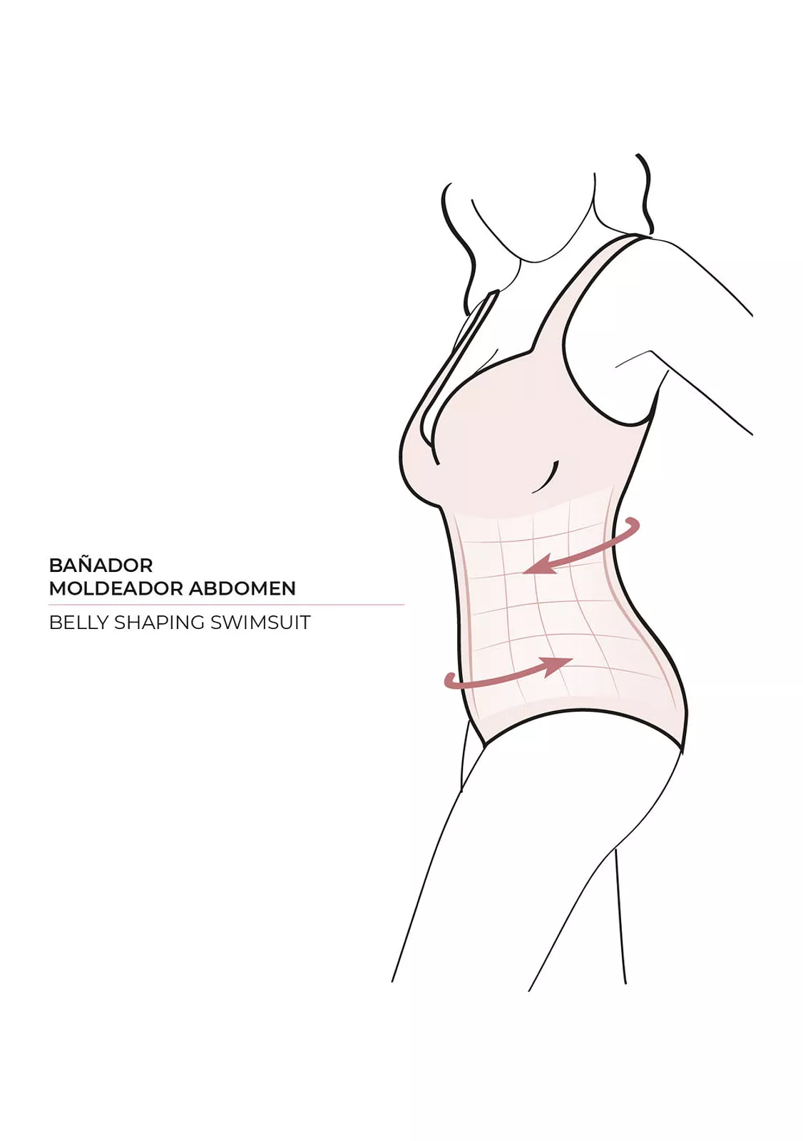 Слитный купальник с утягивающим эффектом Ysabel Mora