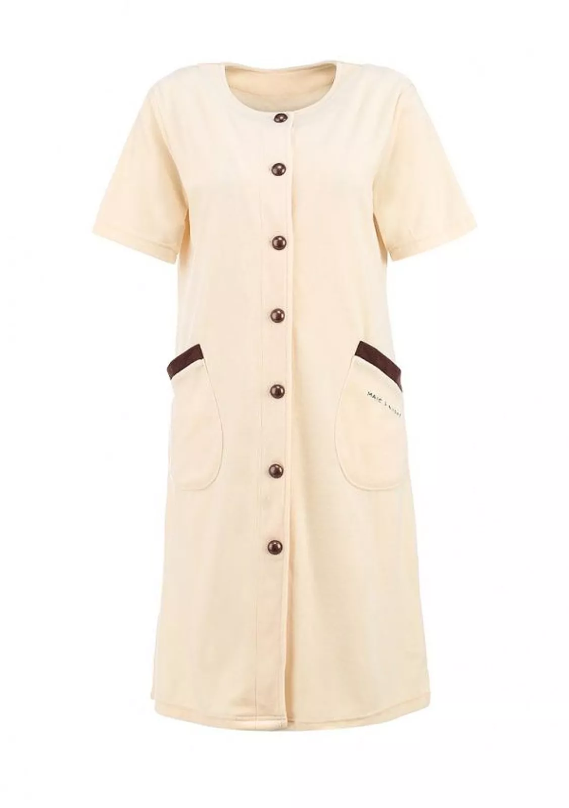 Нежный теплый халатик ванильного цвета