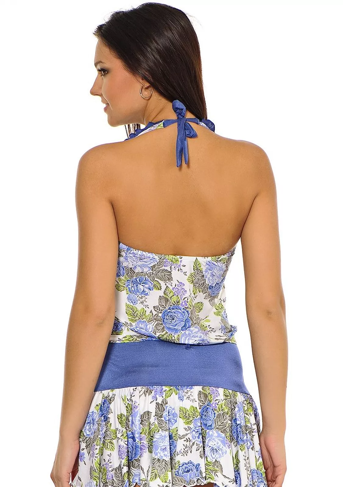 Пляжное платье с открытой спиной